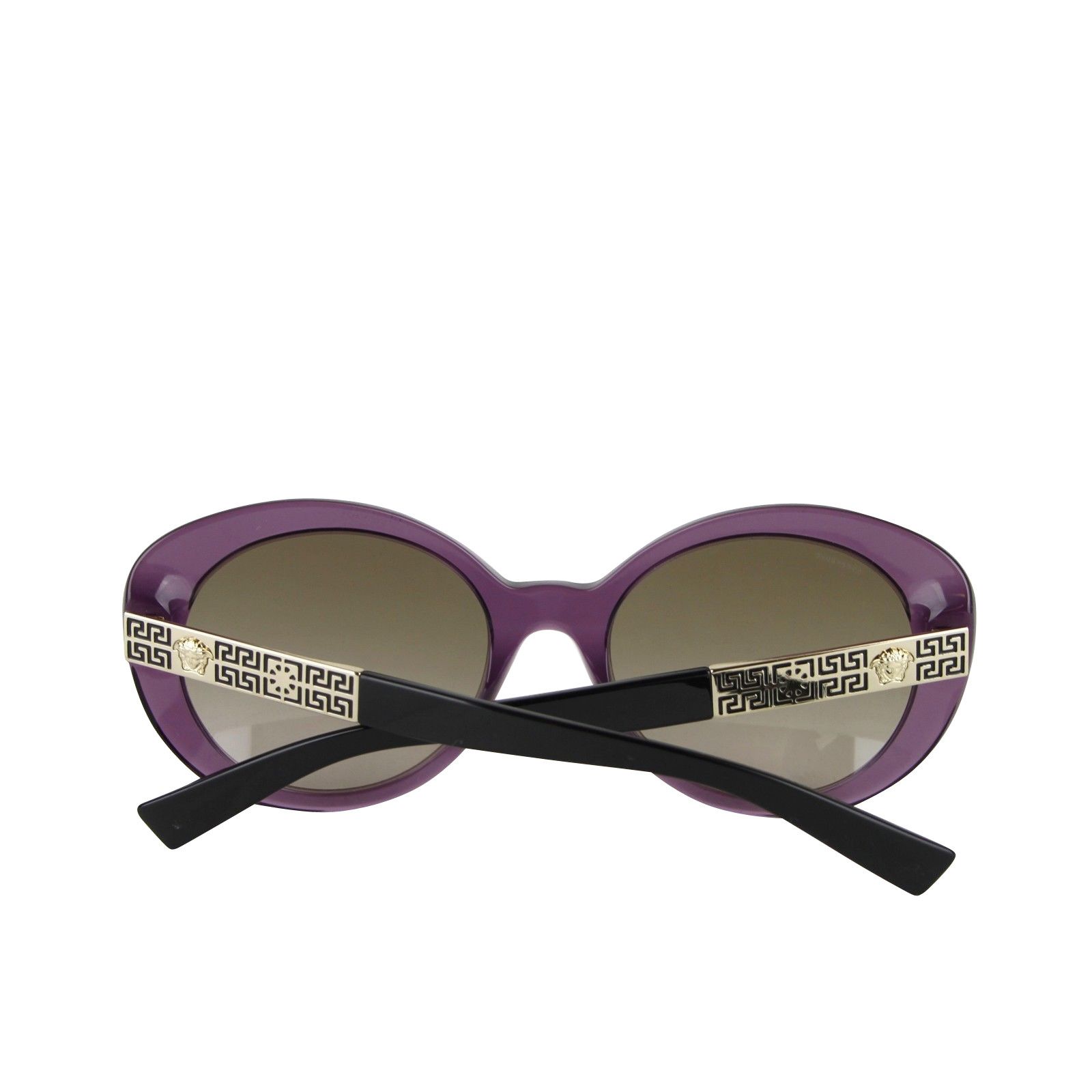 Versace Women's Gradient Transparent Violet Metal Oversized Size ONE SIZE - 6 Thumbnail