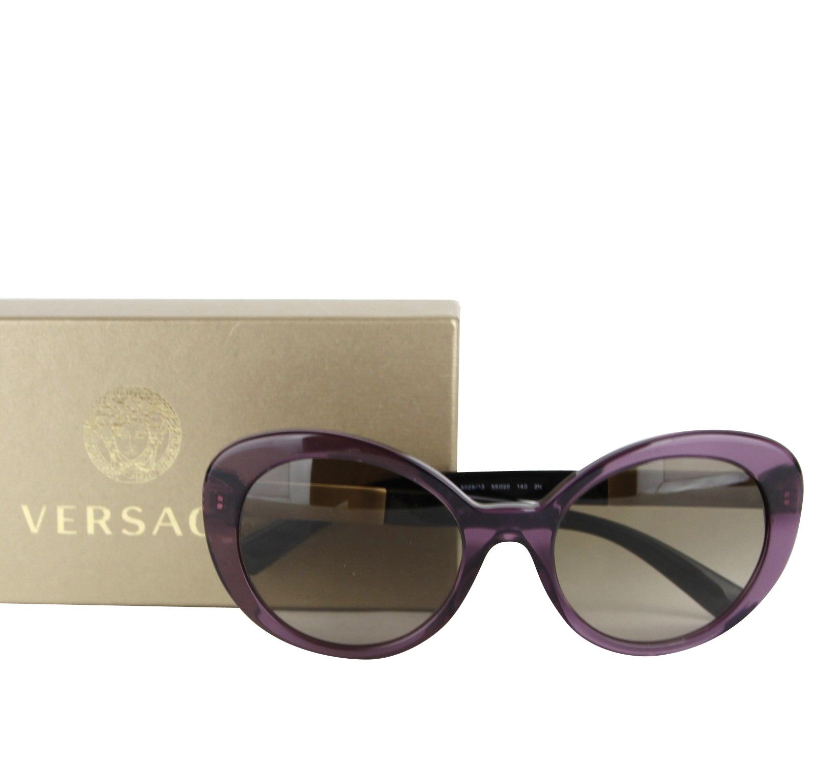 Versace Women's Gradient Transparent Violet Metal Oversized Size ONE SIZE - 2 Thumbnail