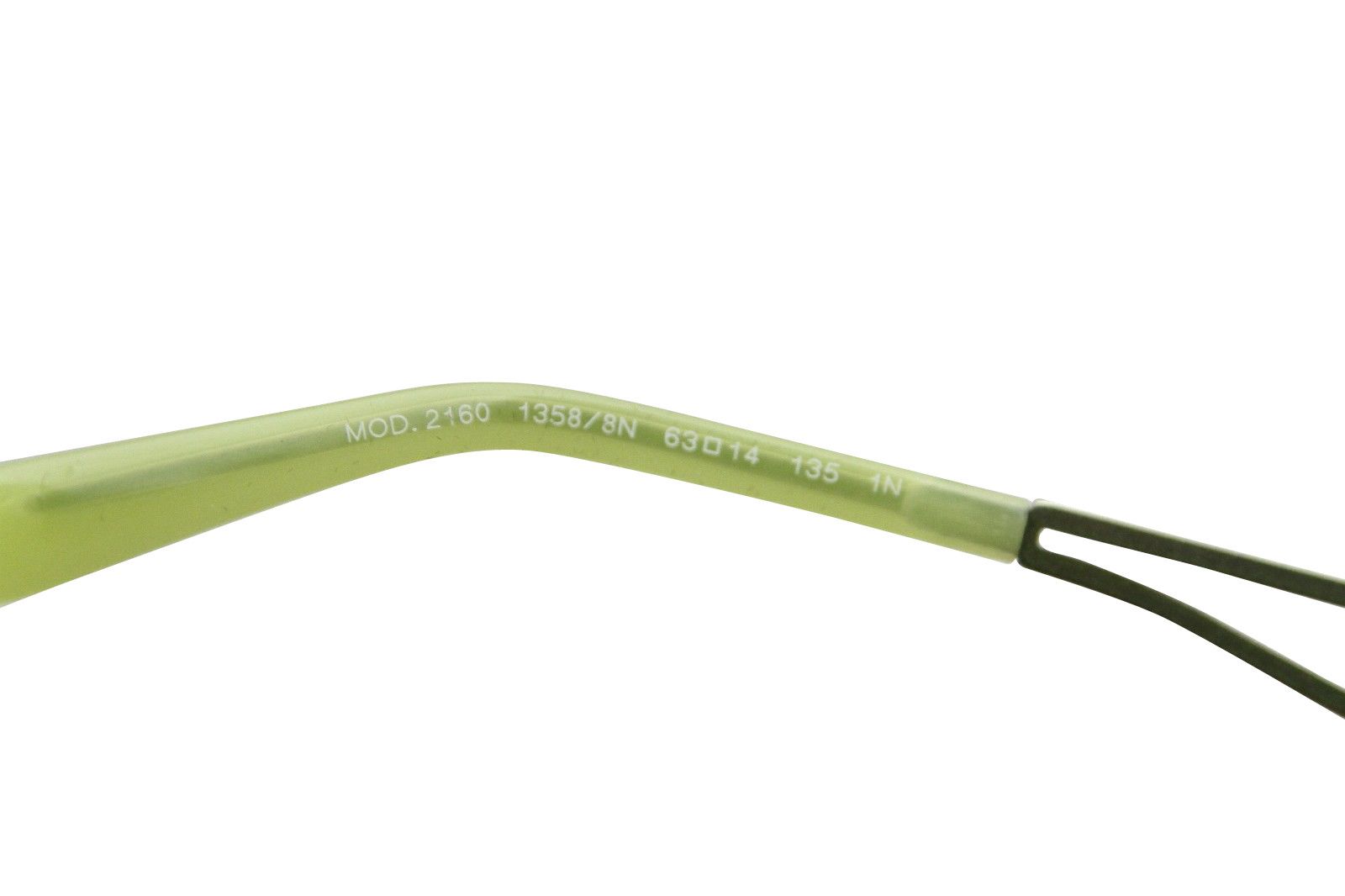 Versace Women's Mirrored Lime Green Metal Aviator Sunglasses Size ONE SIZE - 9 Thumbnail