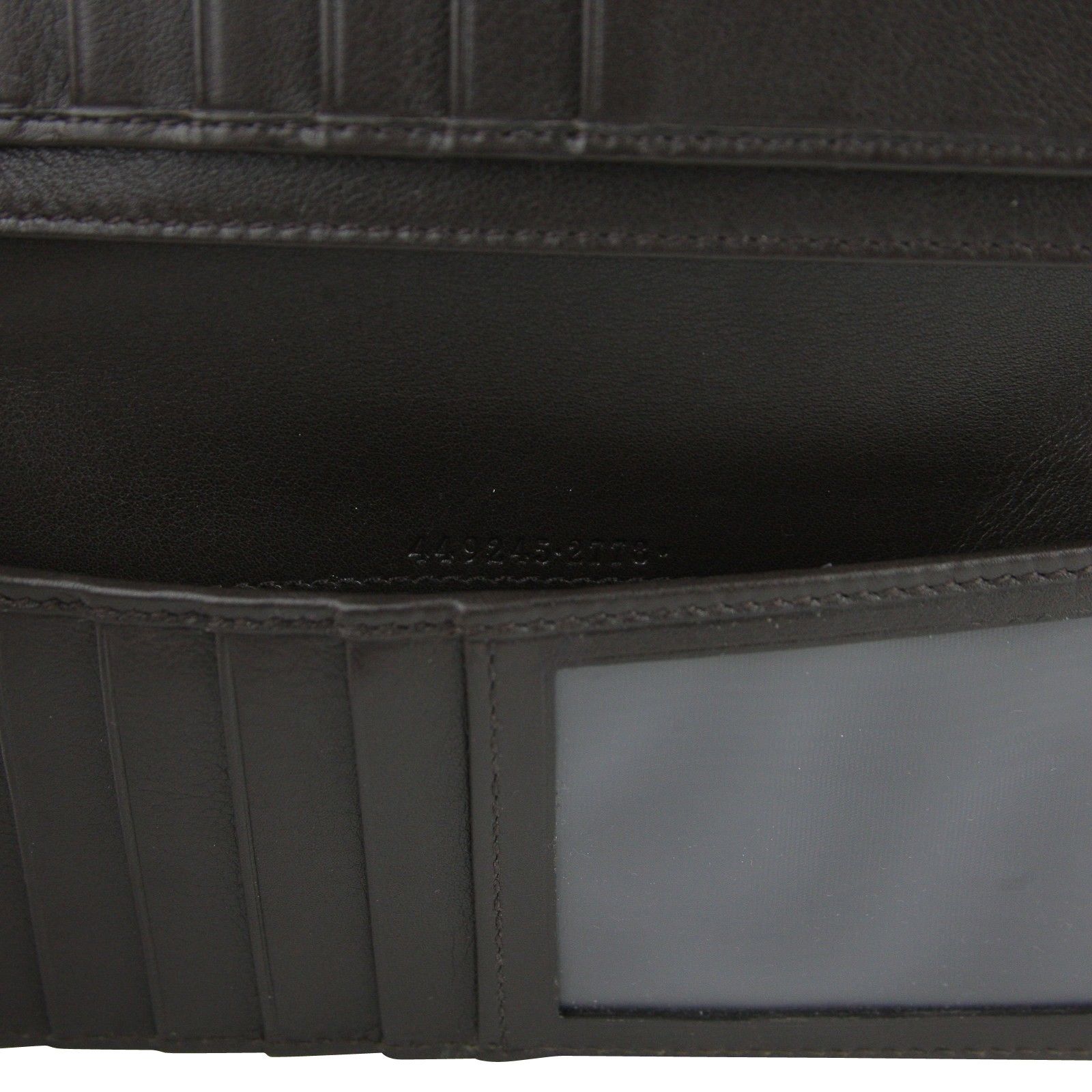 Gucci Men's Microssima Brown Leather Wallet With ID window Size ONE SIZE - 7 Thumbnail