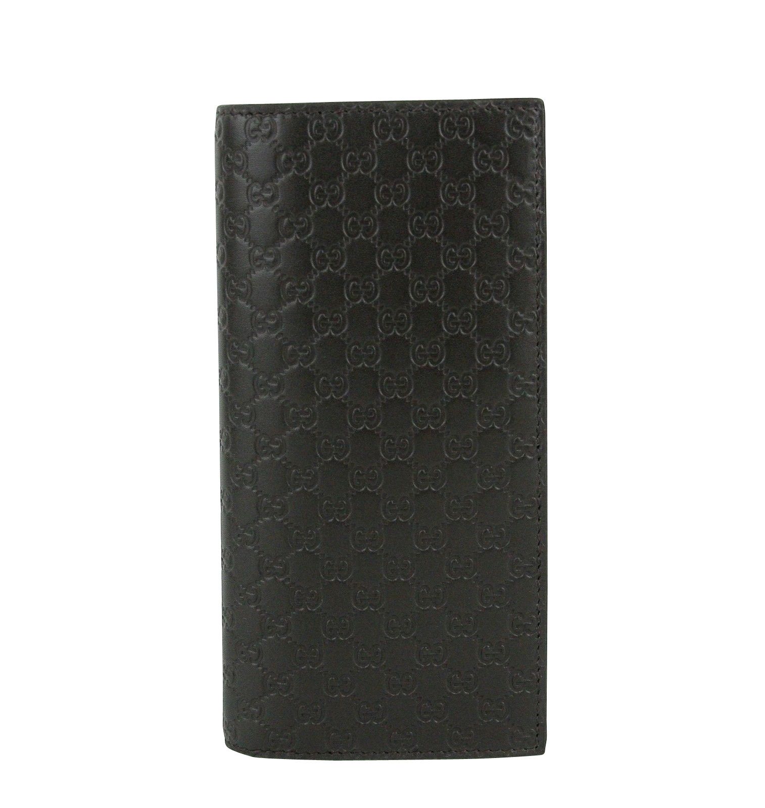 Gucci Men's Microssima Brown Leather Wallet With ID window Size ONE SIZE - 3 Thumbnail