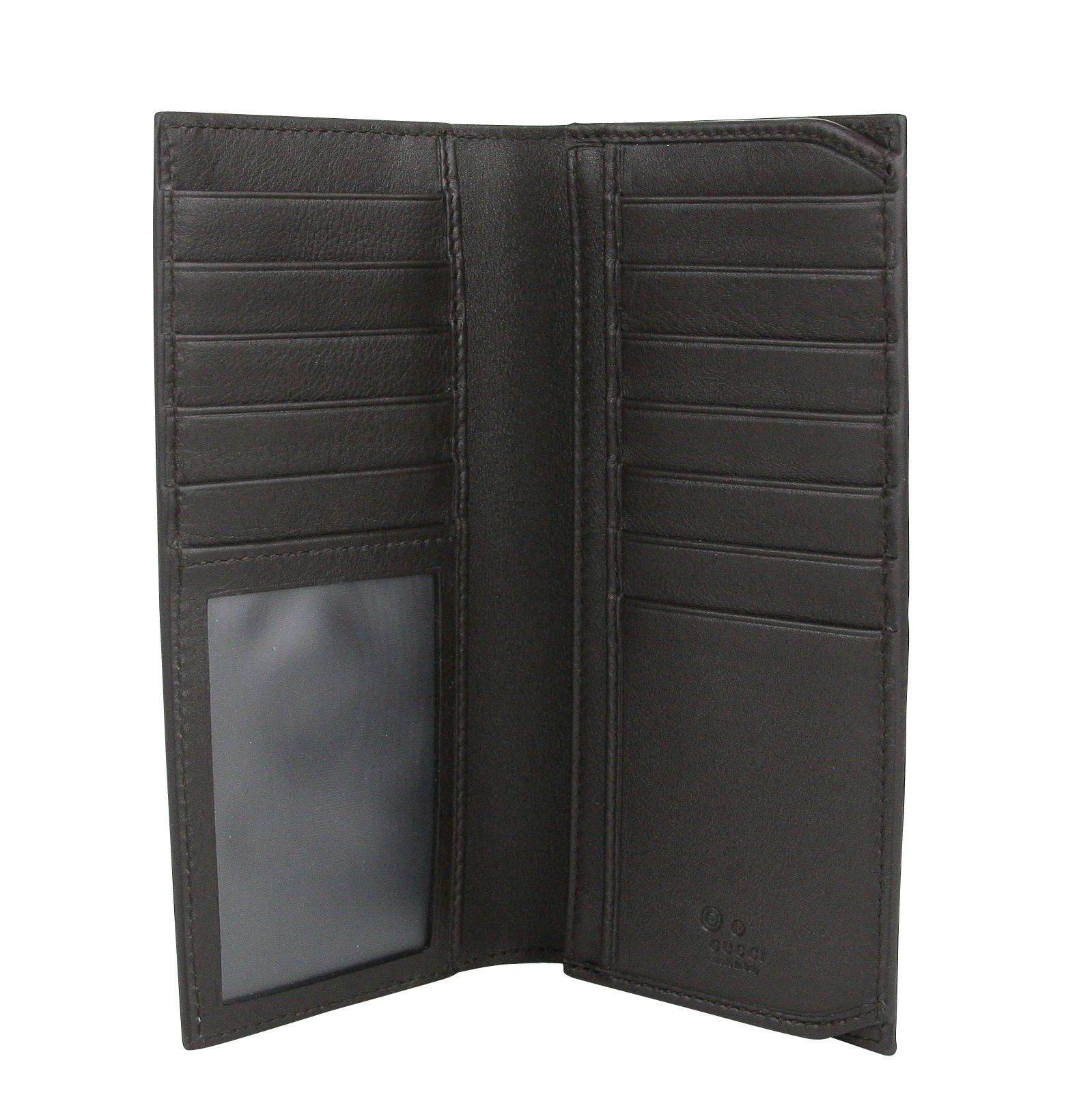 Gucci Men's Microssima Brown Leather Wallet With ID window Size ONE SIZE - 5 Thumbnail