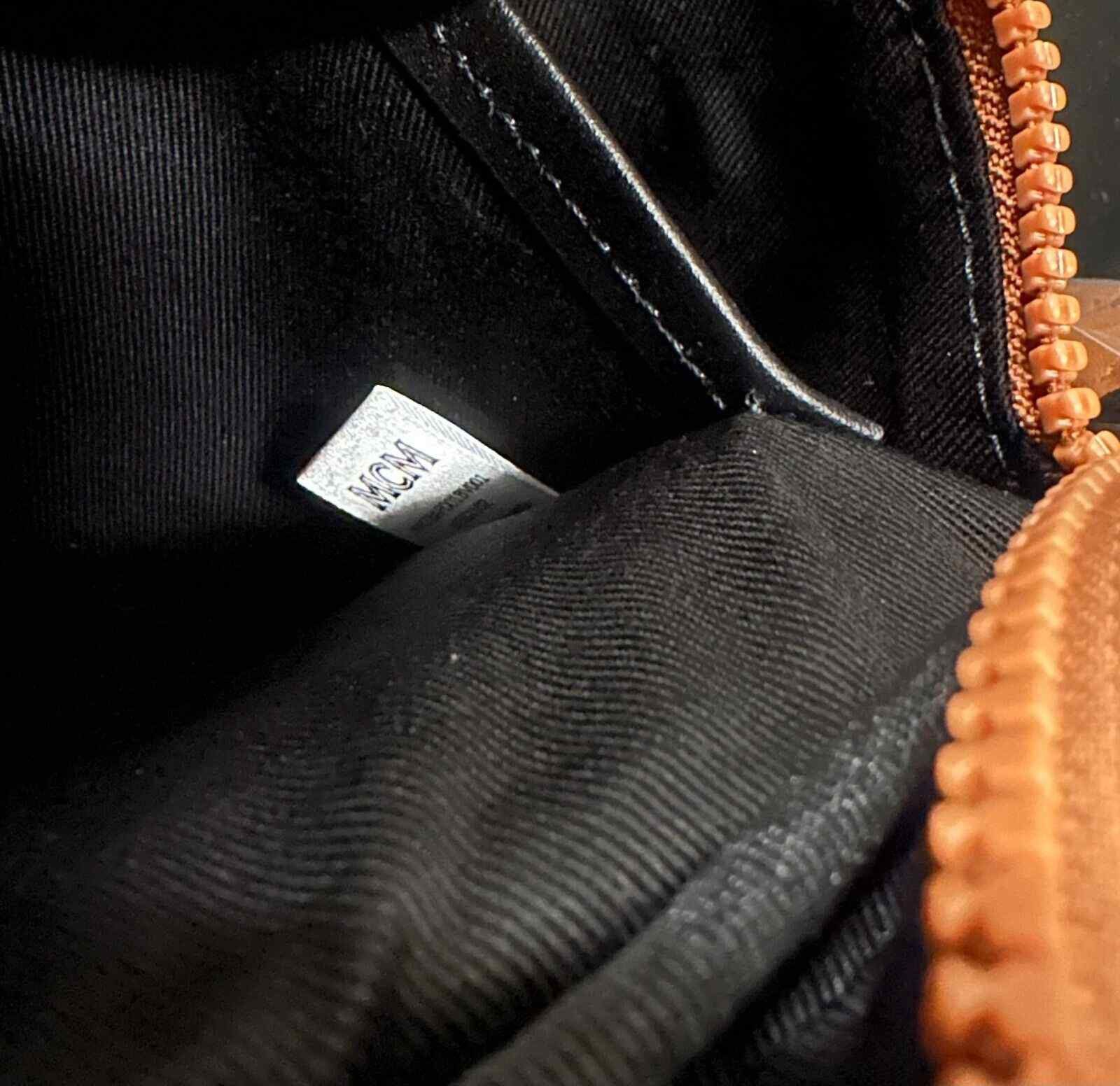 Women's Black Visetos Canvas Large Sling Belt Bag