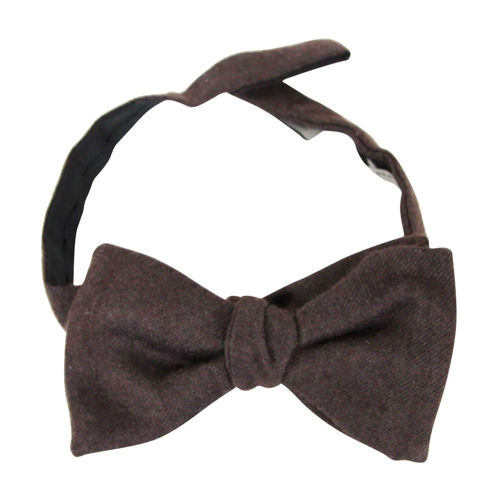 Bottega Veneta Men's Brown Silk Cashmere Bow Tie Size ONE SIZE - 3 Thumbnail