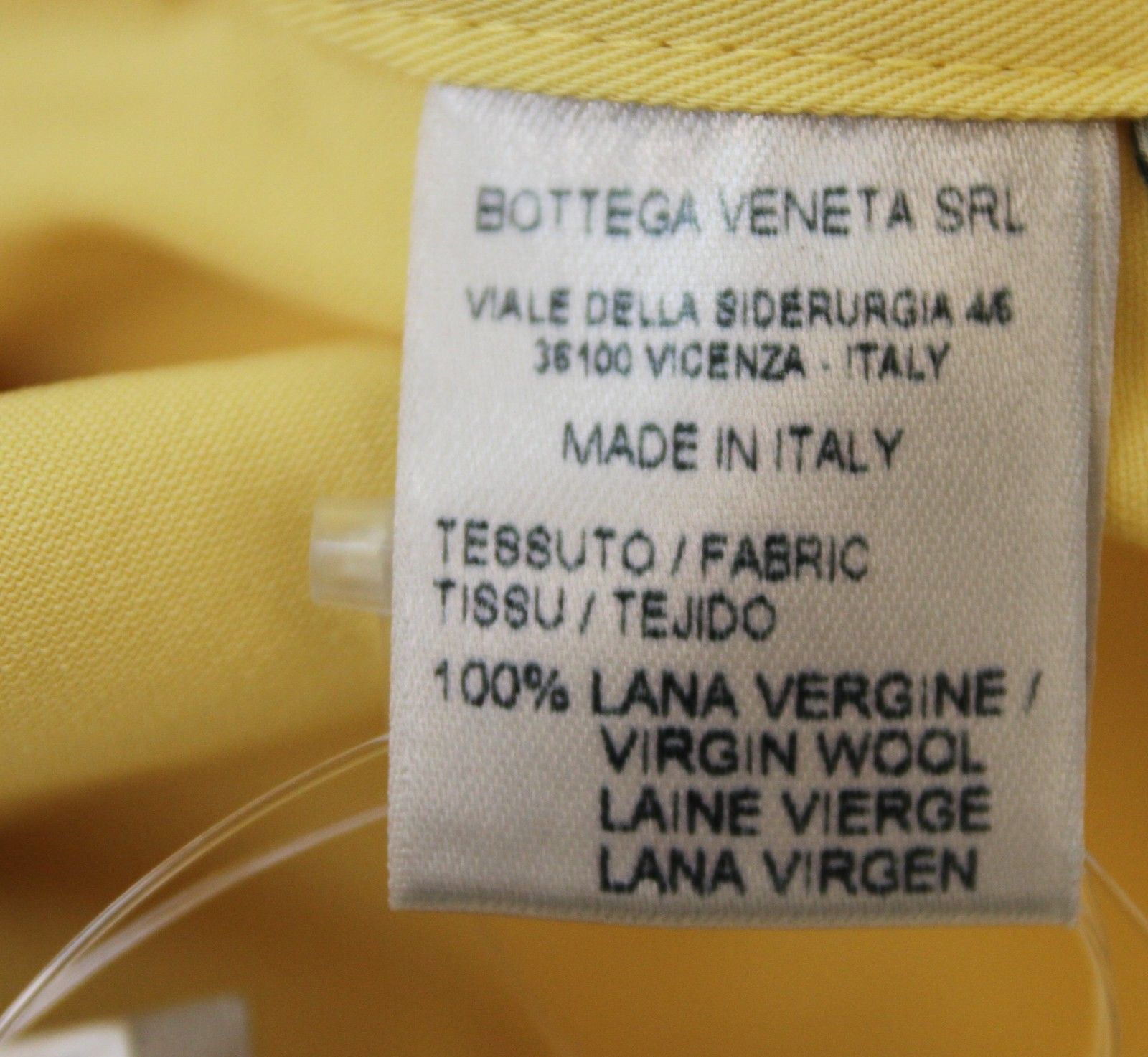 Bottega Veneta Women's Yellow Virgin Wool Trench Coat Jacket (42) Size M / US 6-8 / IT 42-44 - 6 Thumbnail