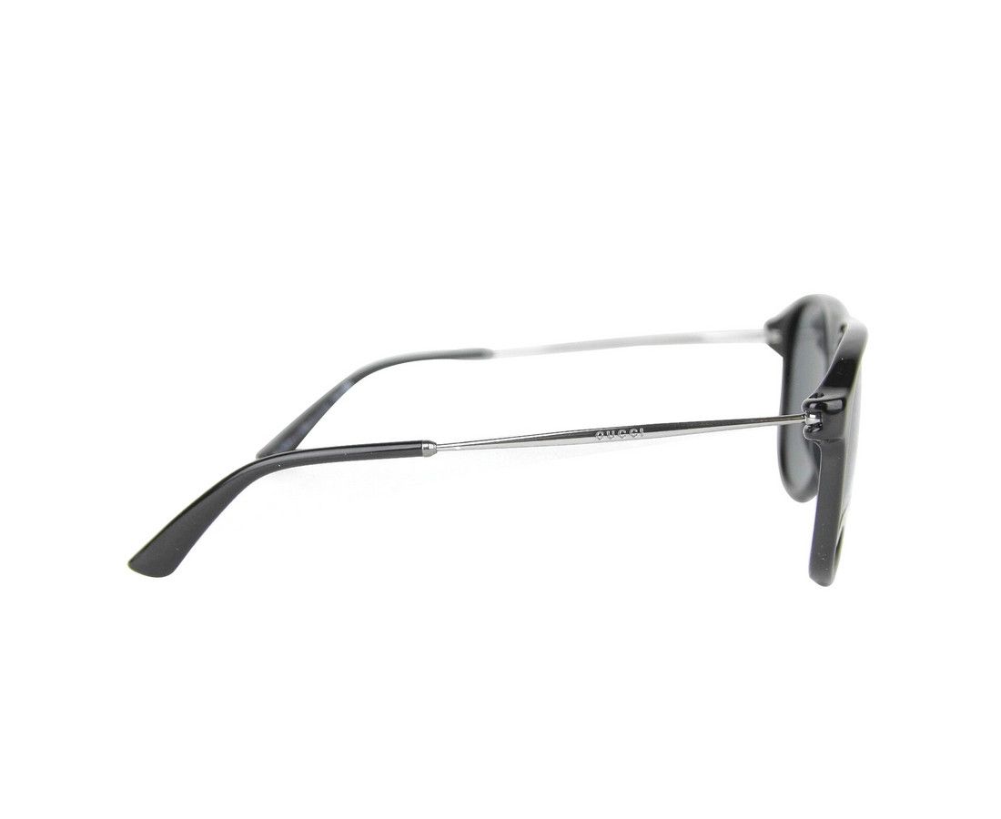 Gucci Unisex Black Metal & Plastic Aviator Sunglasses GG Size ONE SIZE - 4 Thumbnail