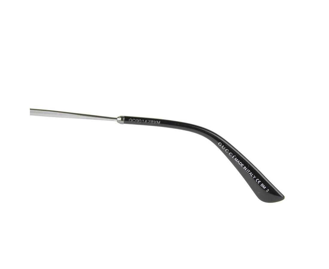Gucci Unisex Black Metal & Plastic Aviator Sunglasses GG Size ONE SIZE - 6 Thumbnail