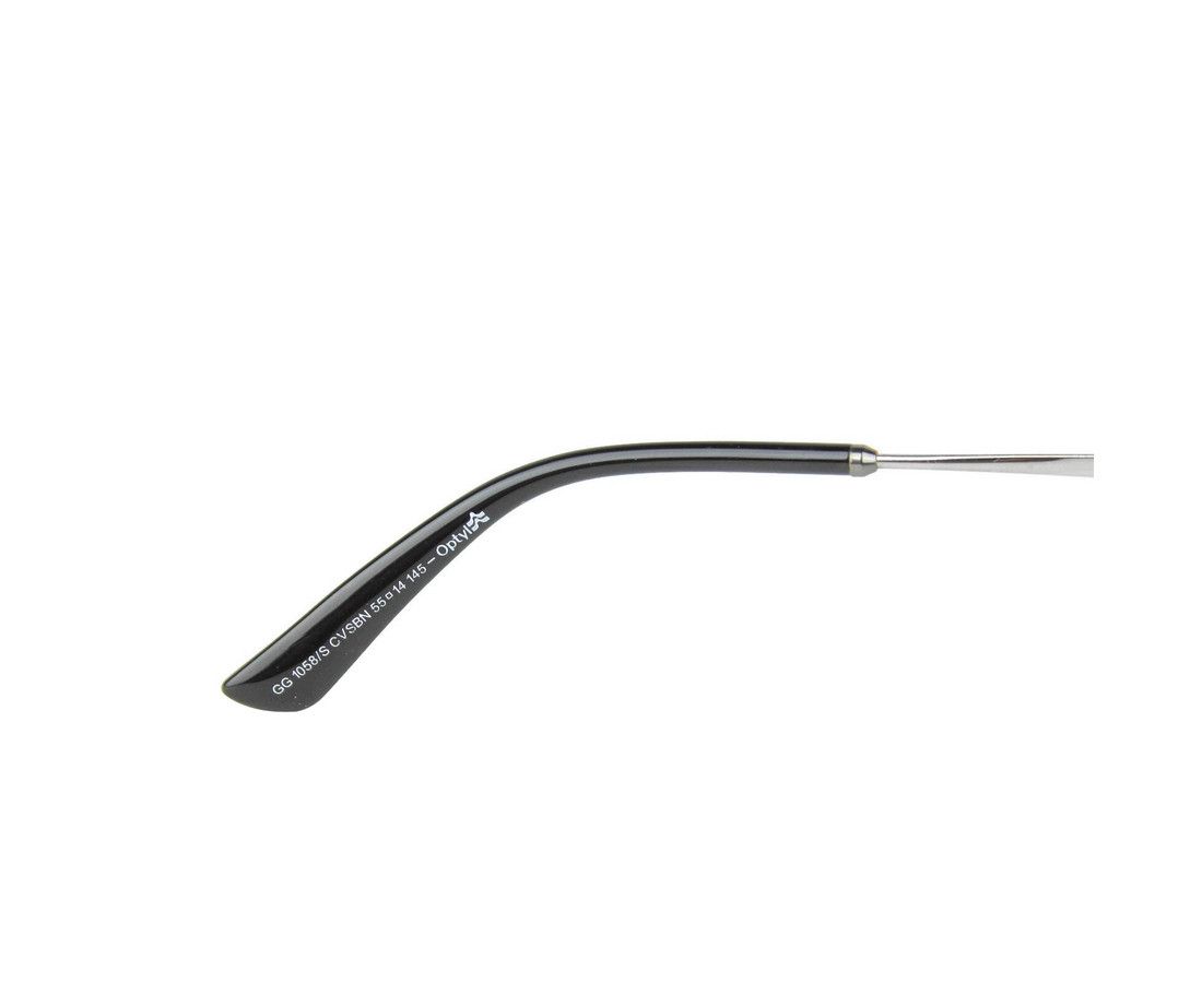 Gucci Unisex Black Metal & Plastic Aviator Sunglasses GG Size ONE SIZE - 7 Thumbnail