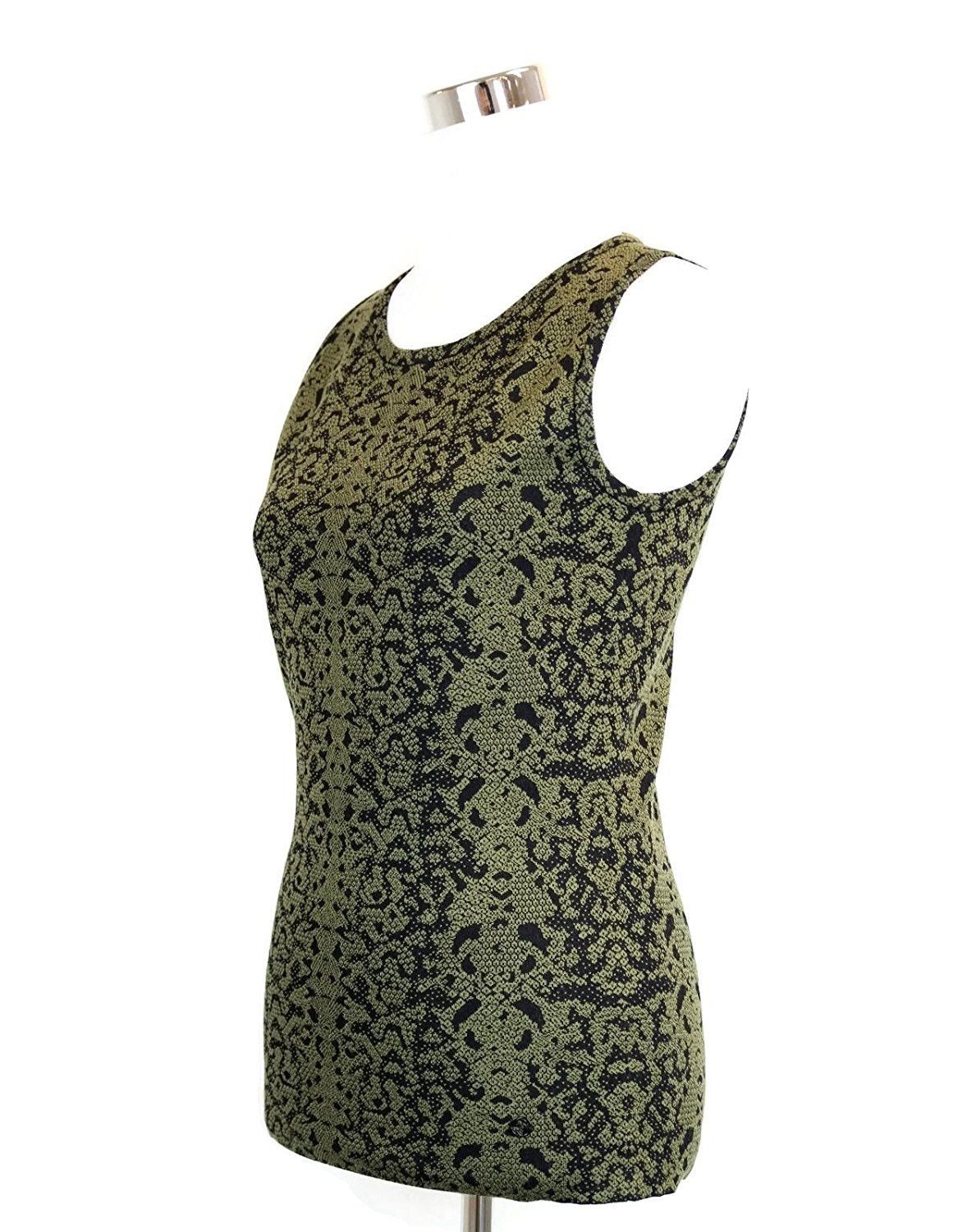 Gucci Women's Green Wool Small Python Printed Blend Tank Top Size S / US 4 / IT 40 - 3 Thumbnail