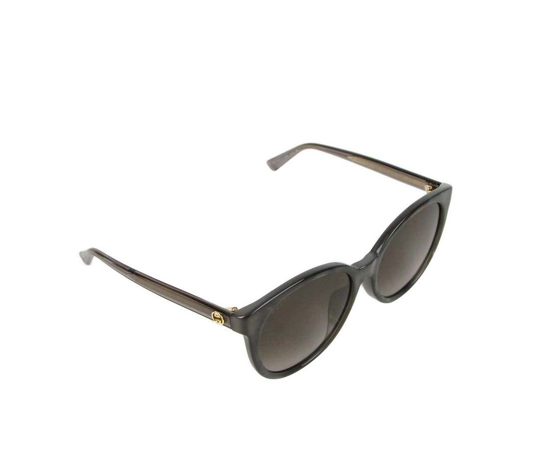 Gucci Women's Pearl Silver Acetate Round Sunglasses GG Logo Size ONE SIZE - 3 Thumbnail