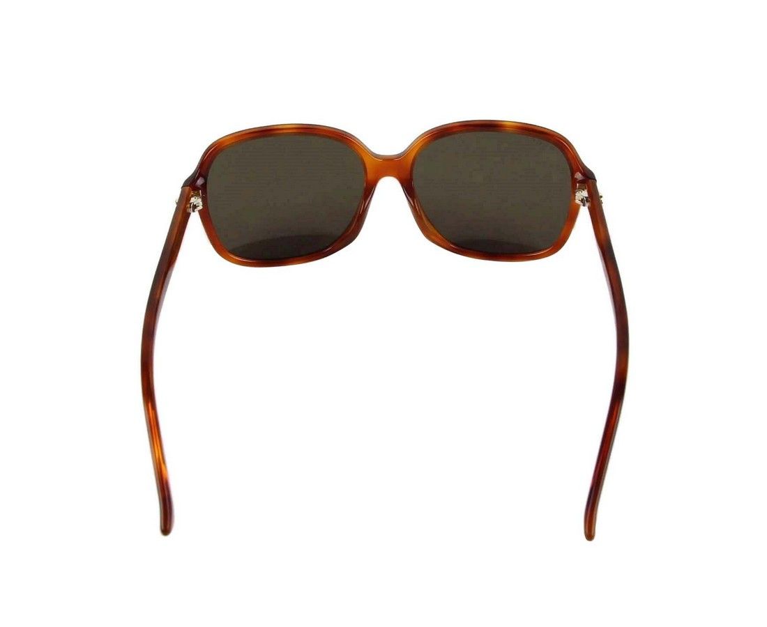 Gucci Women's Tortoise Acetate Square Sunglasses With GG Logo Size ONE SIZE - 5 Thumbnail