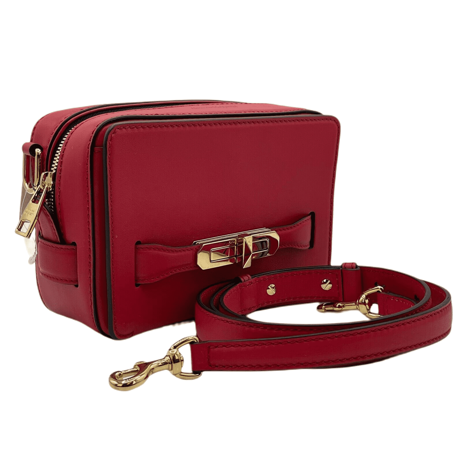Alexander McQueen New Women's Myth Red Leather Crossbody Bag Size ONE SIZE - 4 Thumbnail