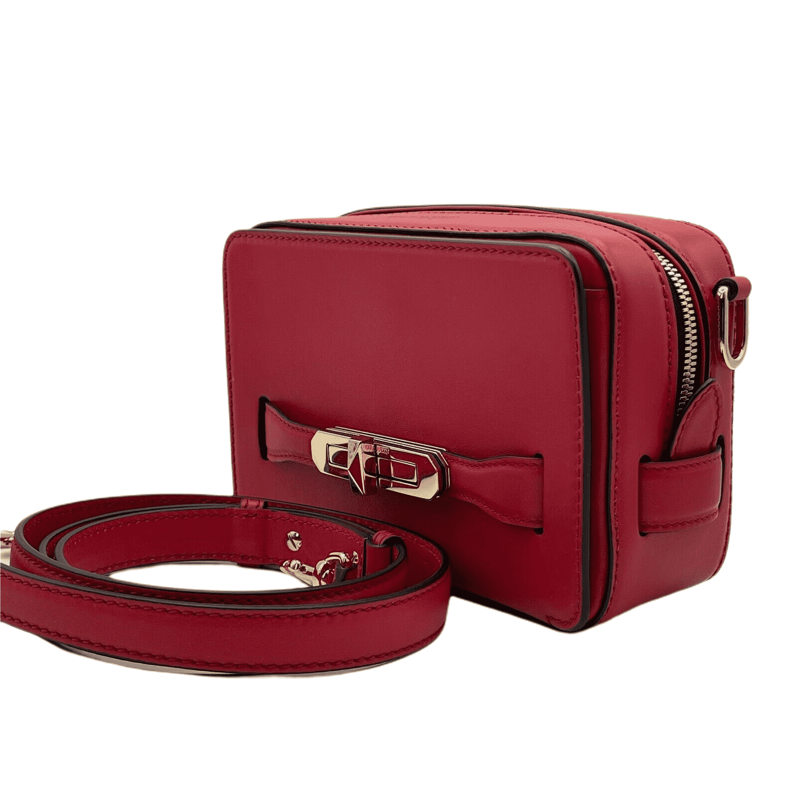 Alexander McQueen New Women's Myth Red Leather Crossbody Bag Size ONE SIZE - 3 Thumbnail