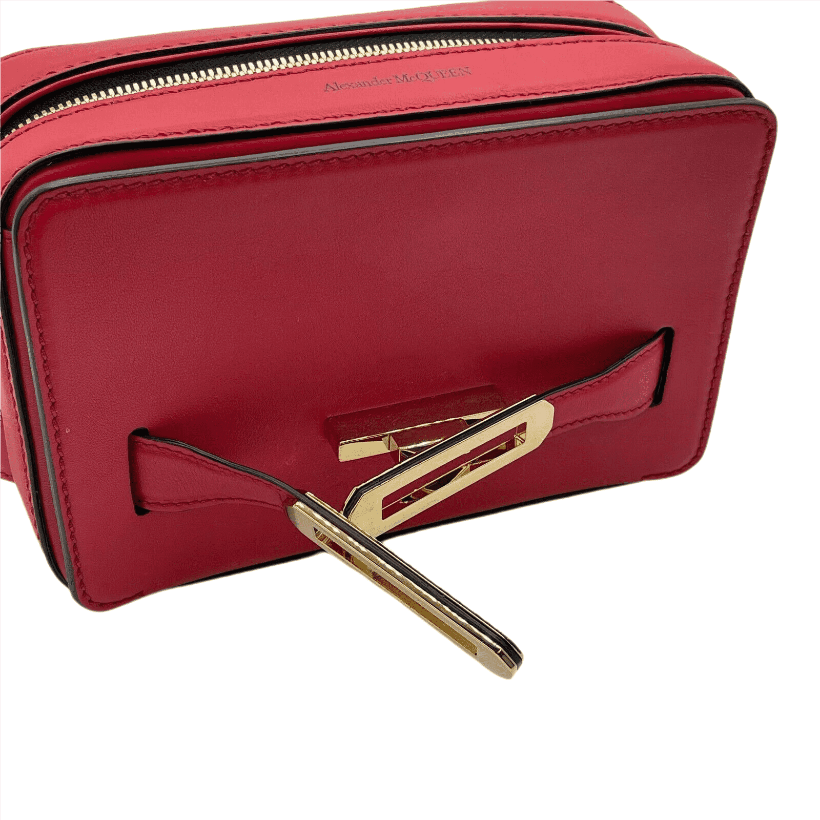 Alexander McQueen New Women's Myth Red Leather Crossbody Bag Size ONE SIZE - 7 Thumbnail