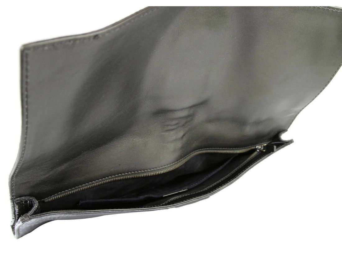 Gucci Women's Dark Green Python Large Soft Stirrup Clutch Bag Size ONE SIZE - 6 Thumbnail