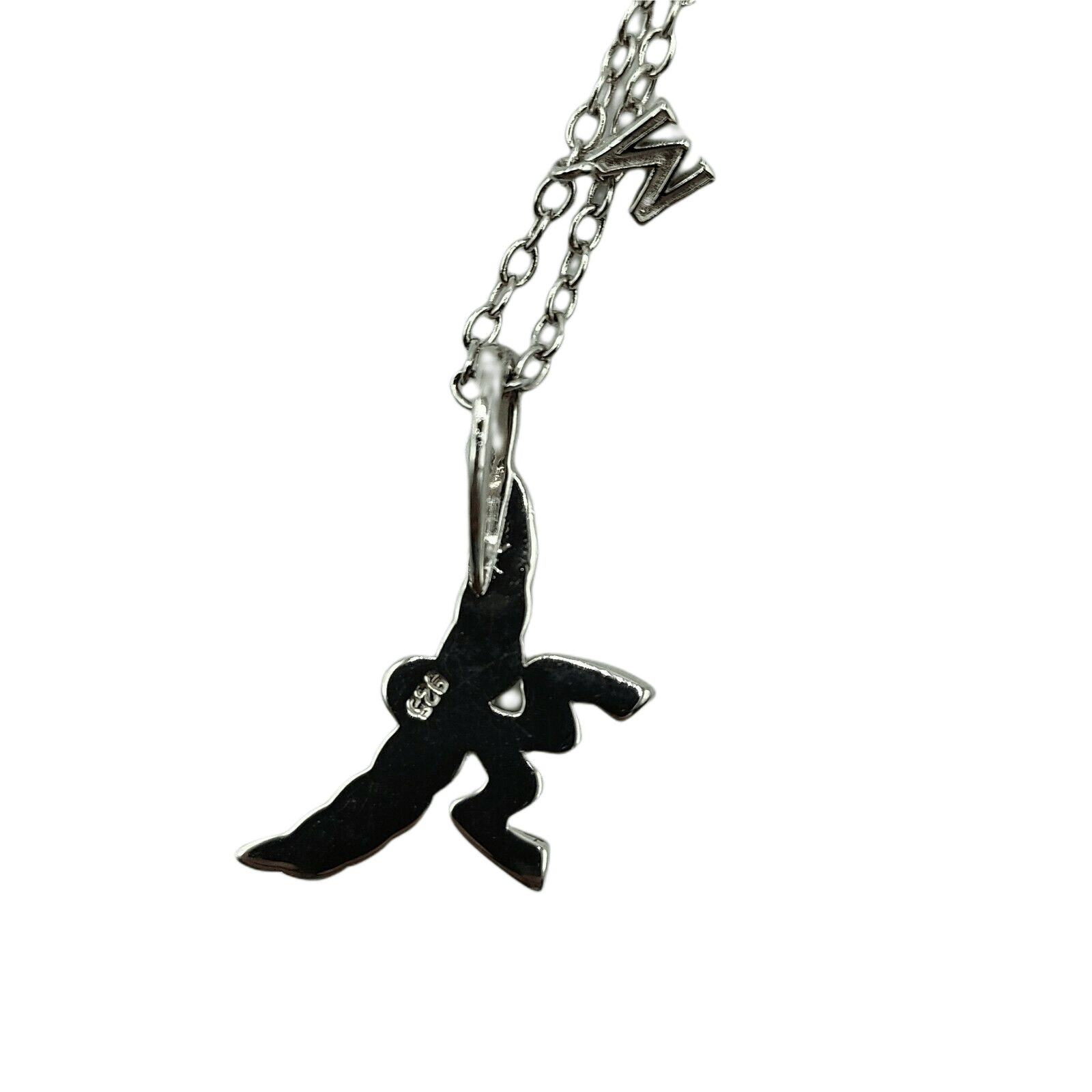 MCM Women's Silver 3D Logo Laurel Charm Pendant Necklace Size ONE SIZE - 7 Thumbnail