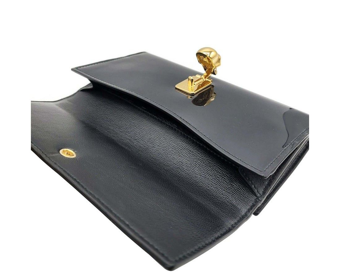 Alexander McQueen Women's Dark Navy Patent Leather Continental Wallet Size ONE SIZE - 2 Thumbnail