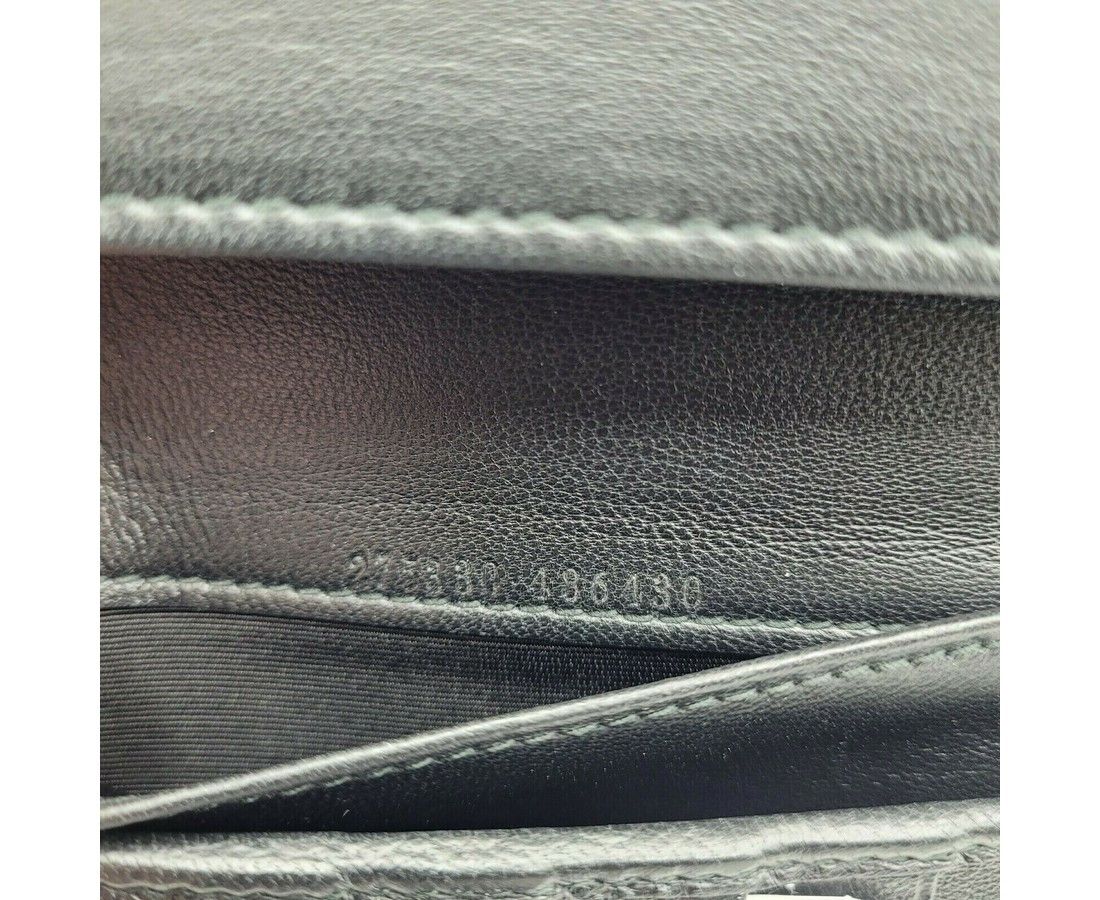 Alexander McQueen Women's Dark Navy Patent Leather Continental Wallet Size ONE SIZE - 8 Thumbnail