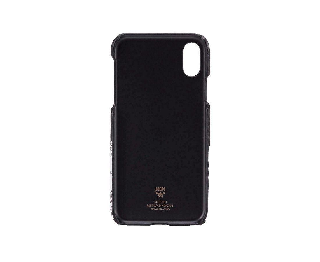 MCM Unisex Black Visetos Hide And Seek Bunny IPhone X Case Size ONE SIZE - 2 Thumbnail
