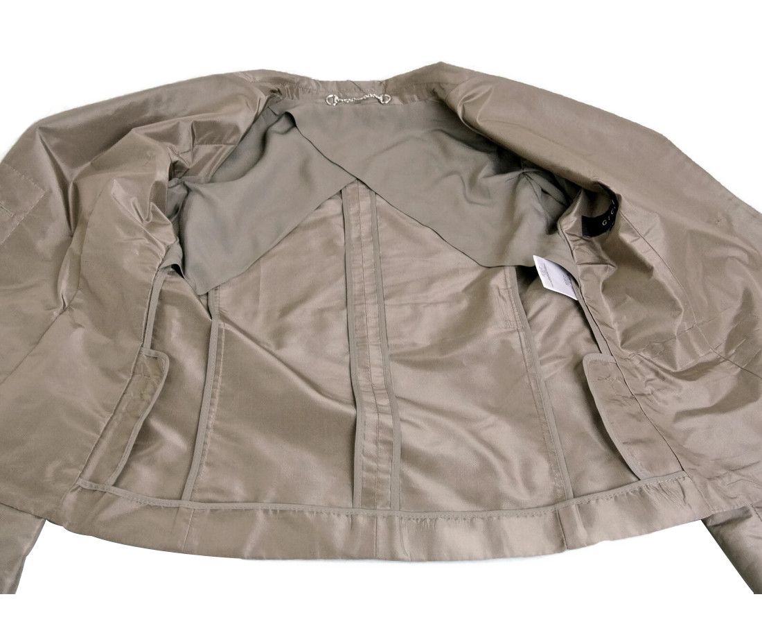 Gucci Women's Taffeta Top Basic Jacket Blazer (38 IT) Size XS / US 0-2 / IT 36-38 - 8 Thumbnail