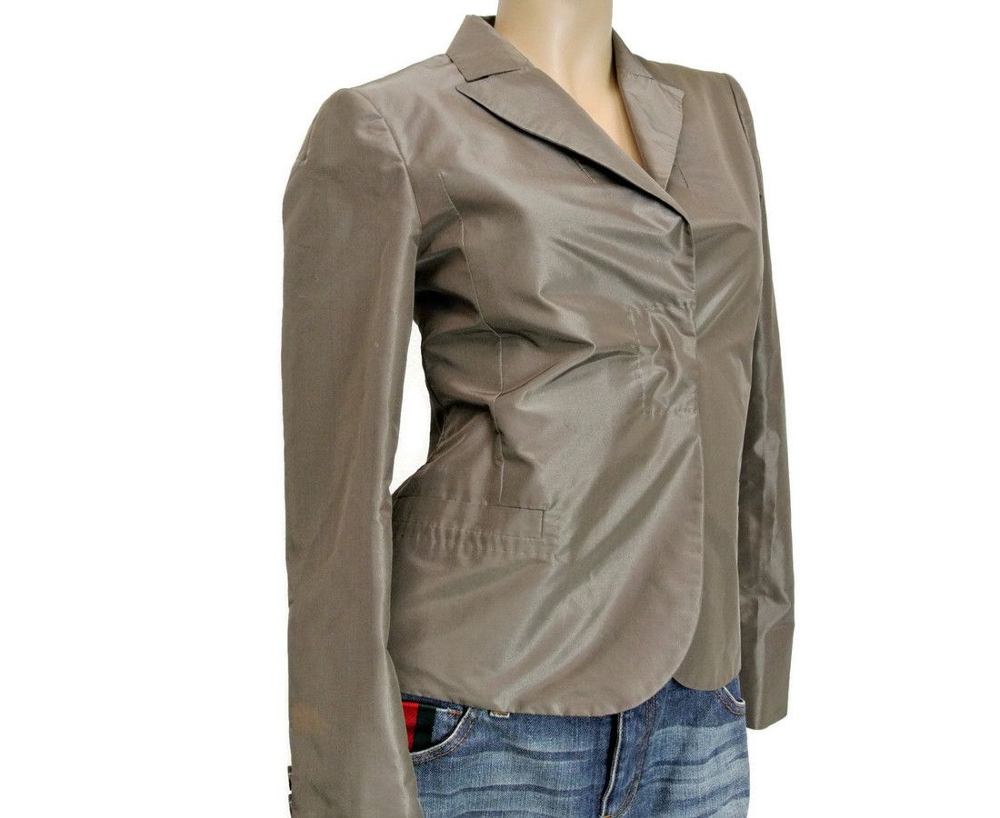 Gucci Women's Taffeta Top Basic Jacket Blazer (38 IT) Size XS / US 0-2 / IT 36-38 - 5 Thumbnail