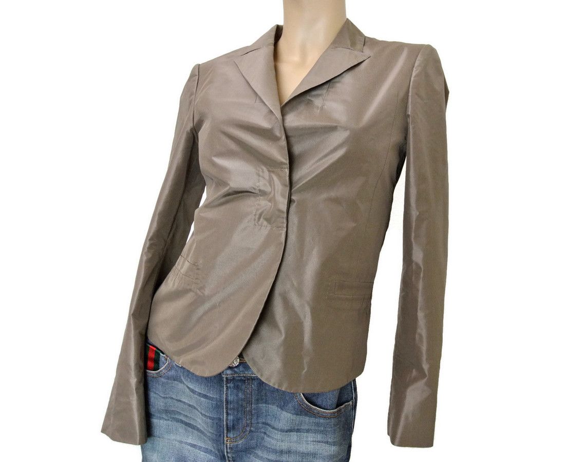 Gucci Women's Taffeta Top Basic Jacket Blazer (38 IT) Size XS / US 0-2 / IT 36-38 - 4 Thumbnail