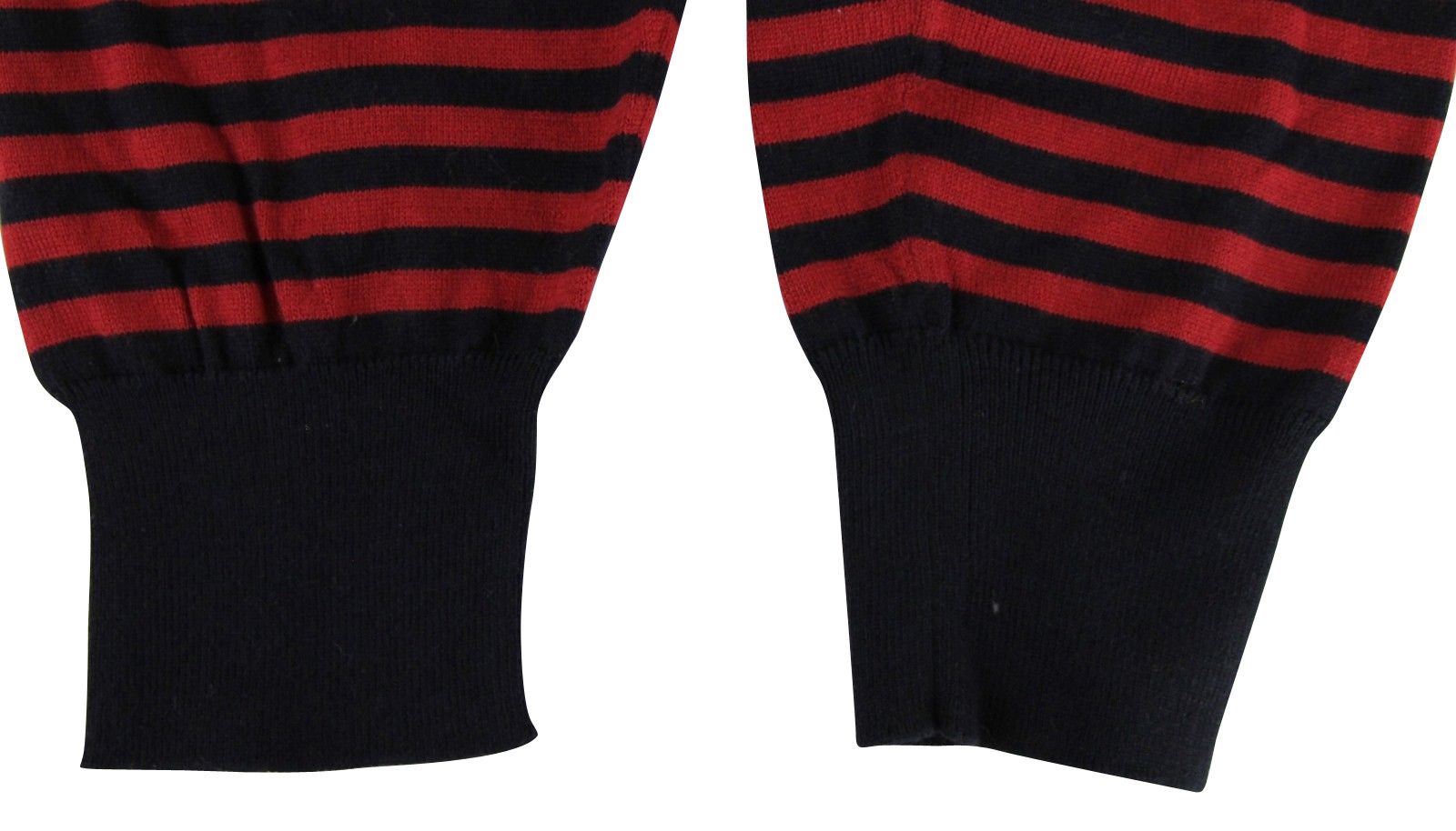 Gucci Men's Black / Red Striped Cashmere Cotton Pullover Sweater Size US S / EU 44-46 / 1 - 7 Thumbnail