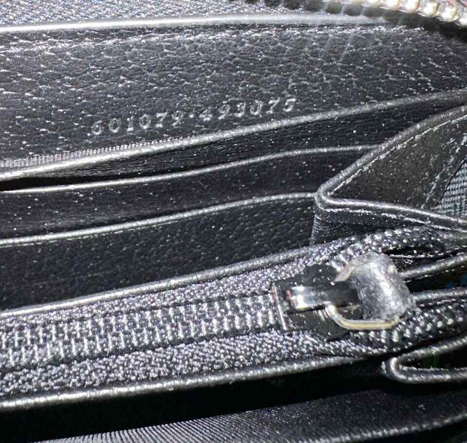 Gucci Unisex Black/Rainbow Supreme GG Leather Psychedelic Zip Size ONE SIZE - 7 Thumbnail