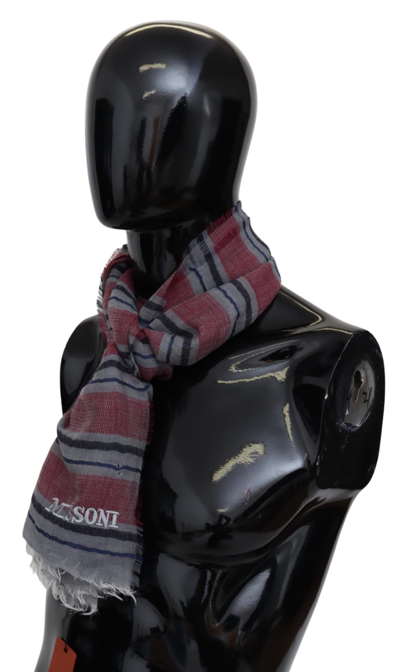 Missoni Elegant Multicolor Striped Wool Men's Scarf Size ONE SIZE - 2 Thumbnail