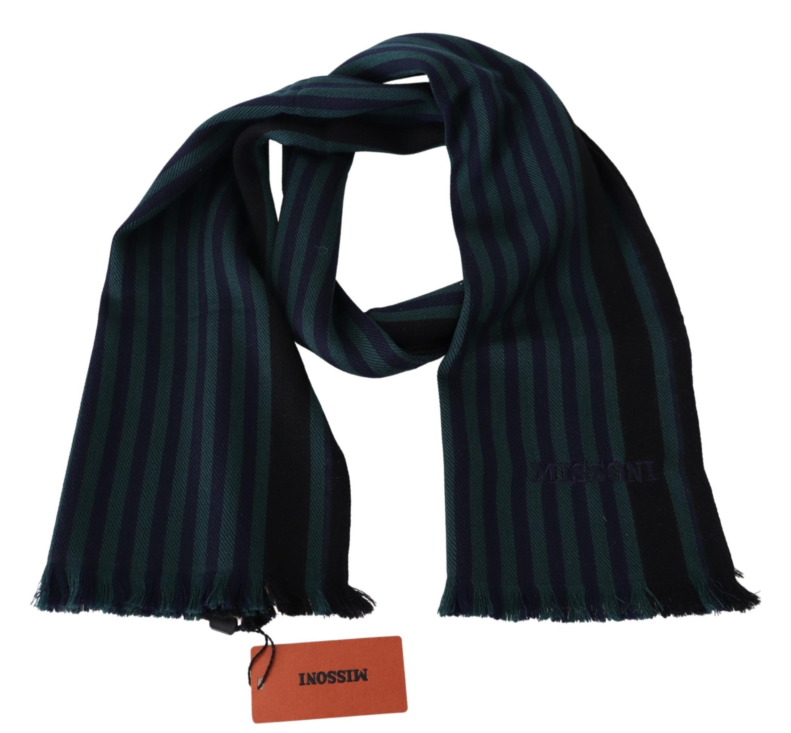 Missoni Elegant Multicolor Wool Scarf with Men's Fringes Size ONE SIZE - 3 Thumbnail