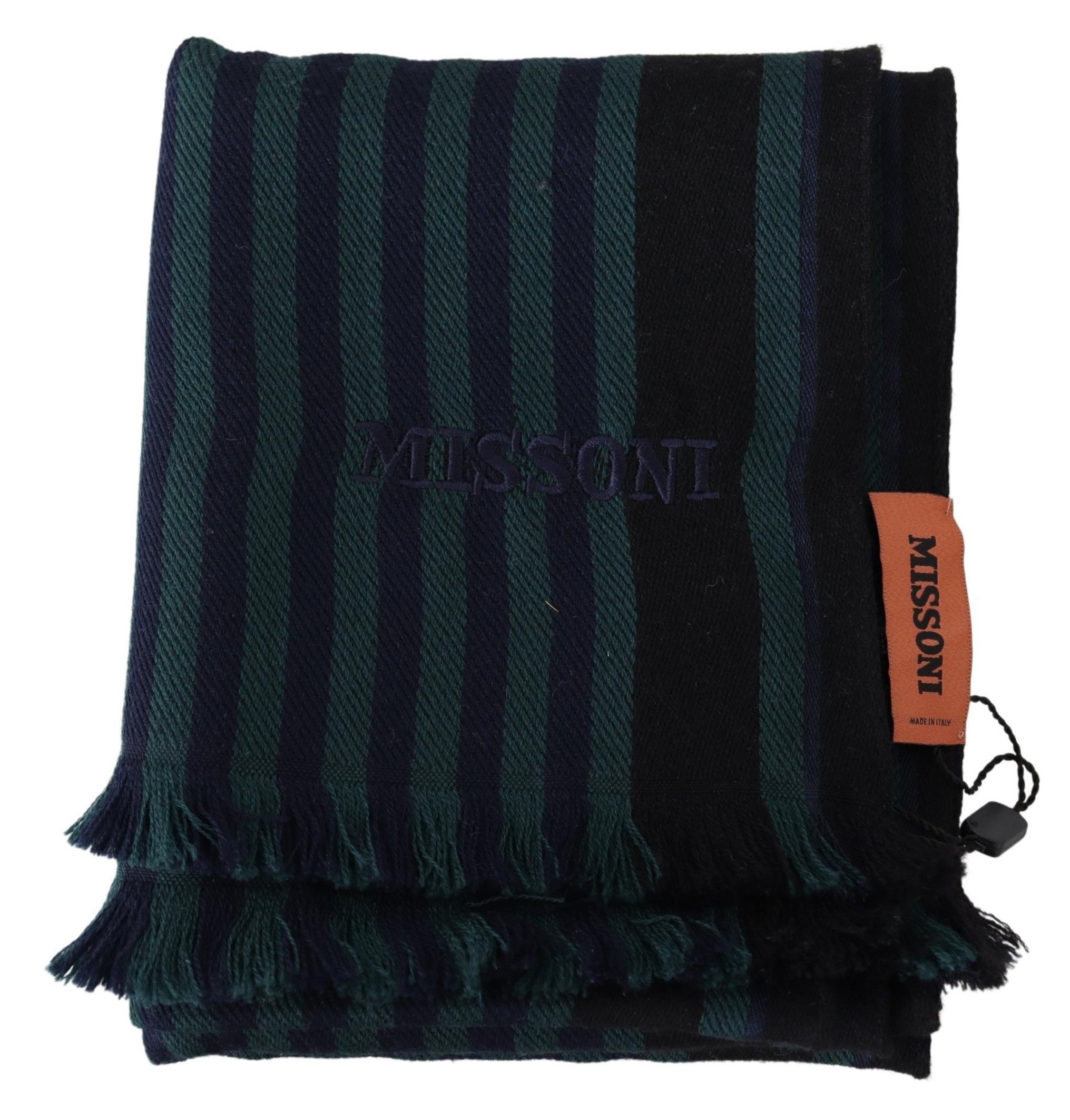 Missoni Elegant Multicolor Wool Scarf with Men's Fringes Size ONE SIZE - 4 Thumbnail