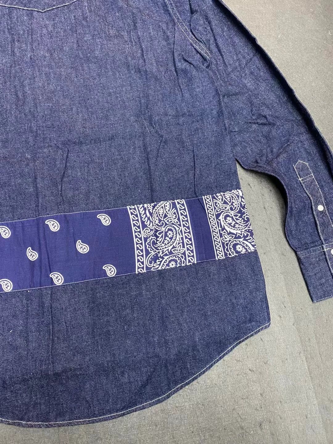 Visvim visvim SS Bandana Border Shirt One Wash Size US L / EU 52-54 / 3 - 5 Thumbnail