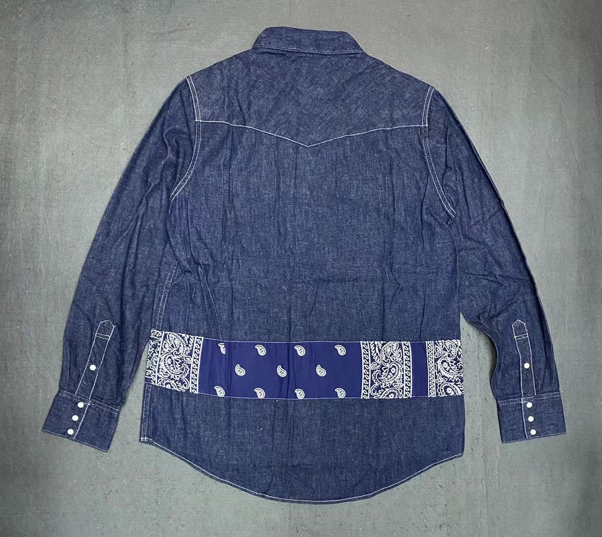 Visvim visvim SS Bandana Border Shirt One Wash Size US L / EU 52-54 / 3 - 2 Thumbnail
