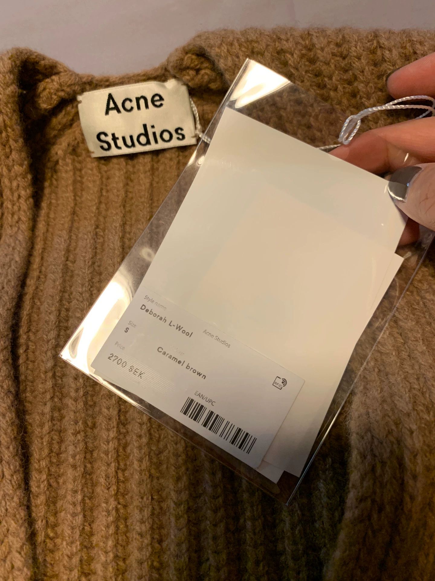 Acne Studios acne classic dark v caramel sweater - -DMC Size US S / EU 44-46 / 1 - 2 Thumbnail