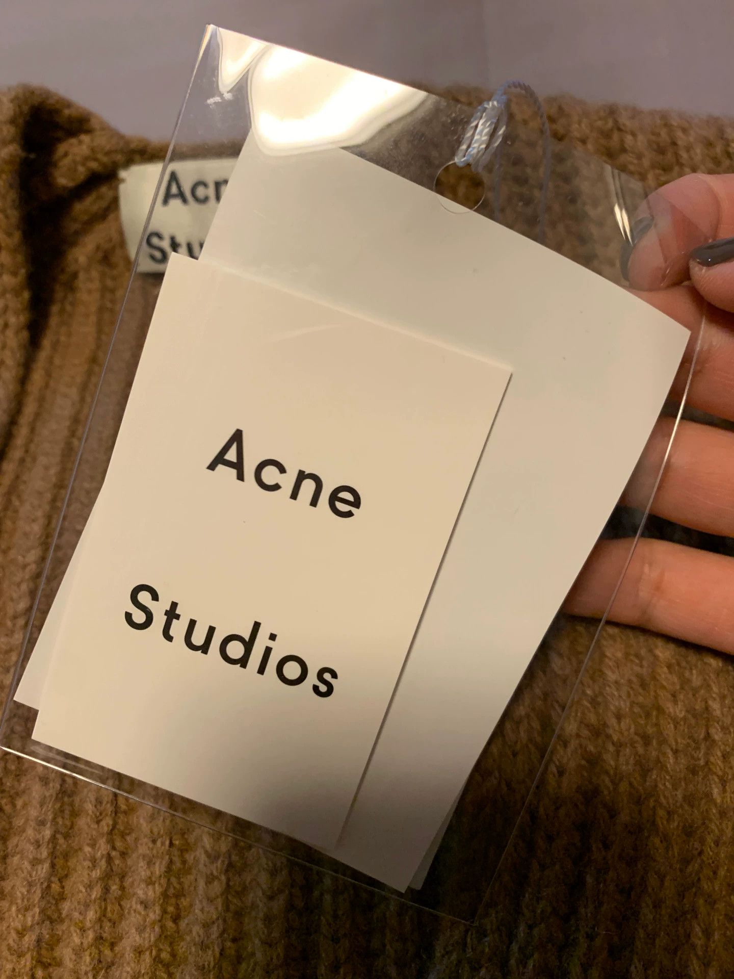 Acne Studios acne classic dark v caramel sweater - -DMC Size US S / EU 44-46 / 1 - 3 Thumbnail