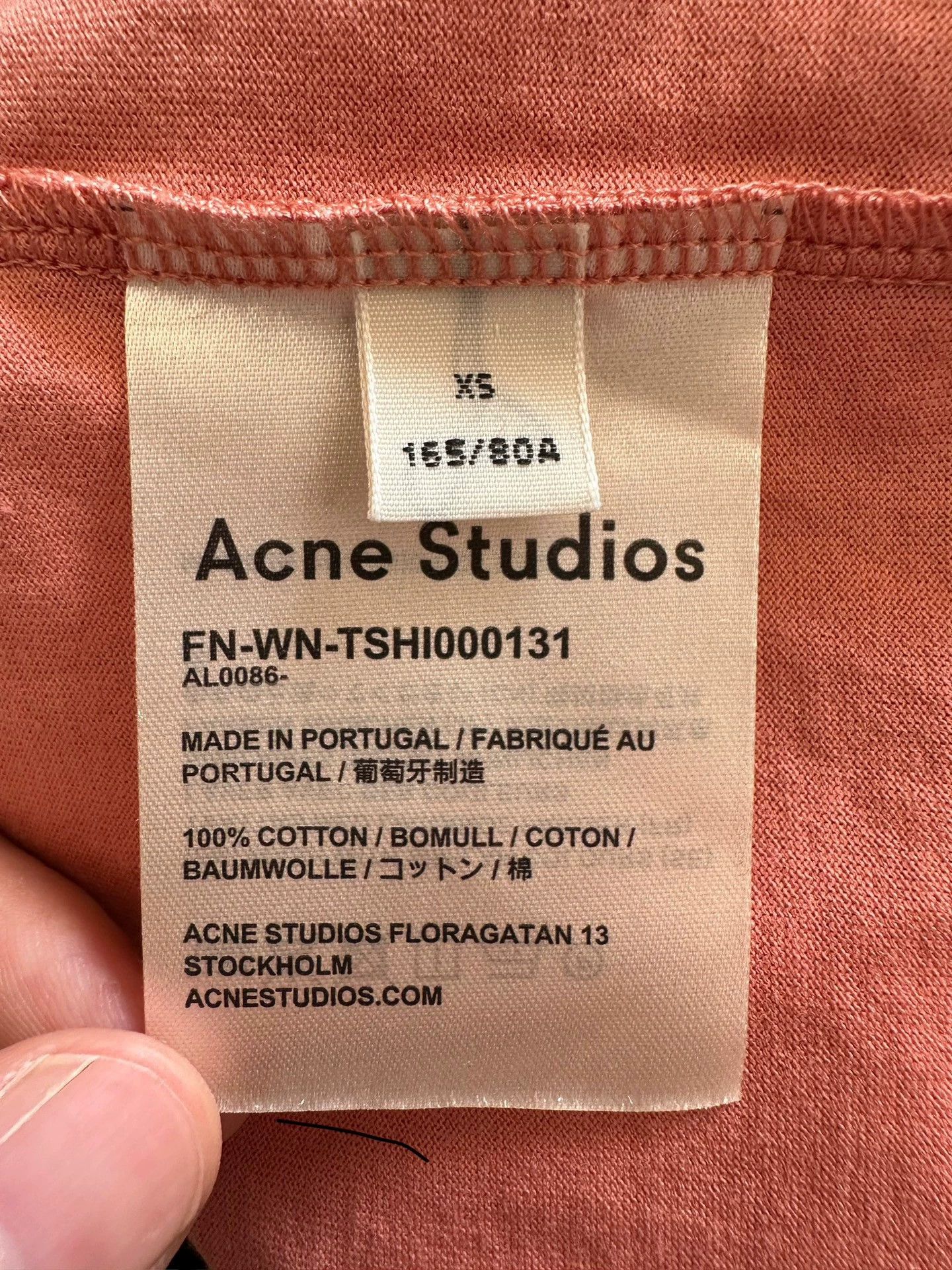 Acne Studios Acne women's short pink short sleeve - -DMC Size US XS / EU 42 / 0 - 4 Thumbnail