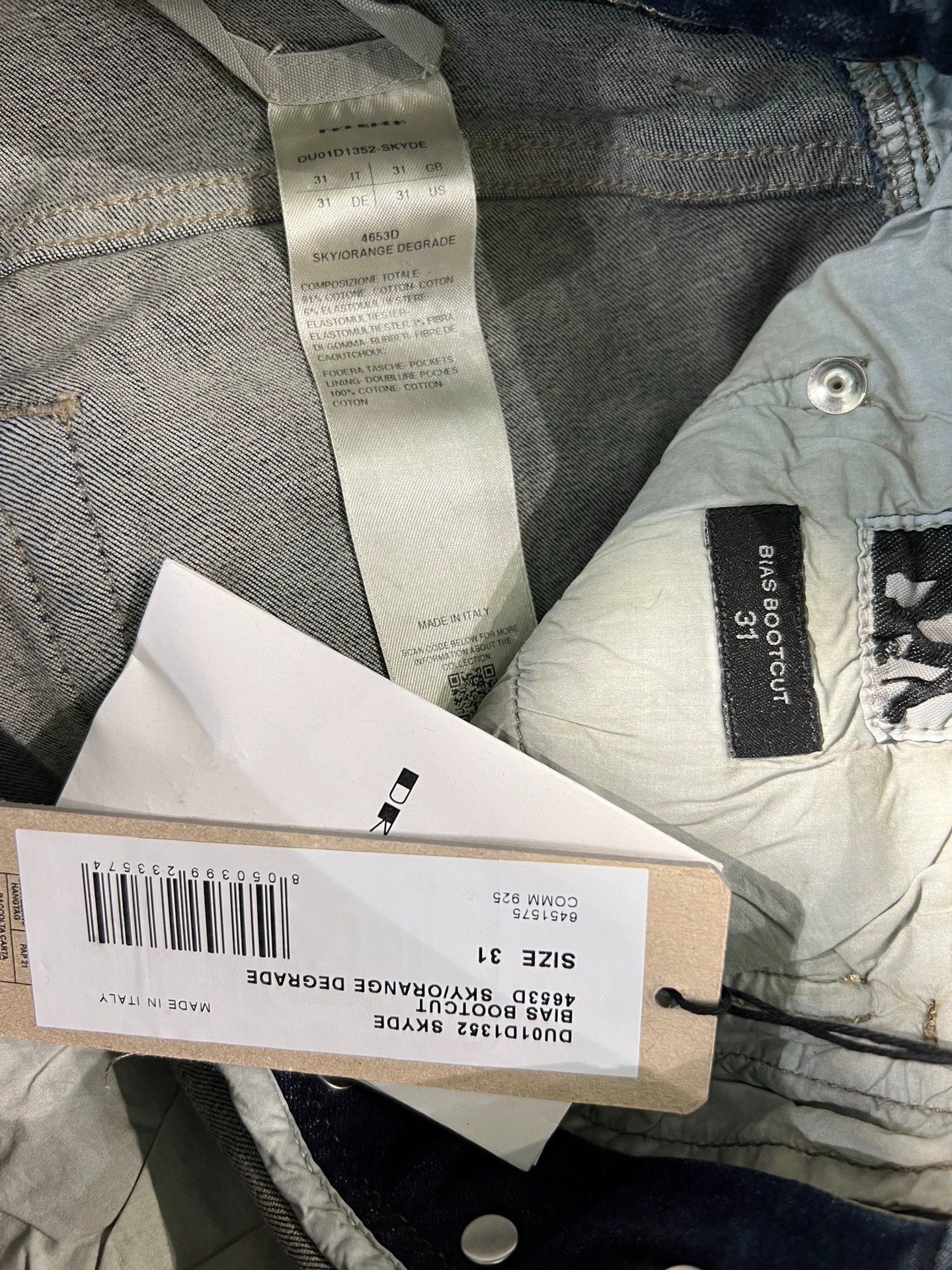 Rick Owens Rick Owens 24s gradient bias micro-pull denim trousers -DMC Size US 31 - 6 Thumbnail