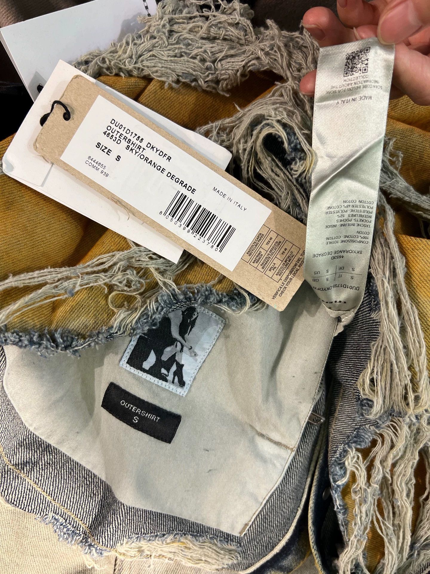 Rick Owens Rick Owens 24s two-color gradient tooling denim jacket -DMC Size US S / EU 44-46 / 1 - 5 Thumbnail