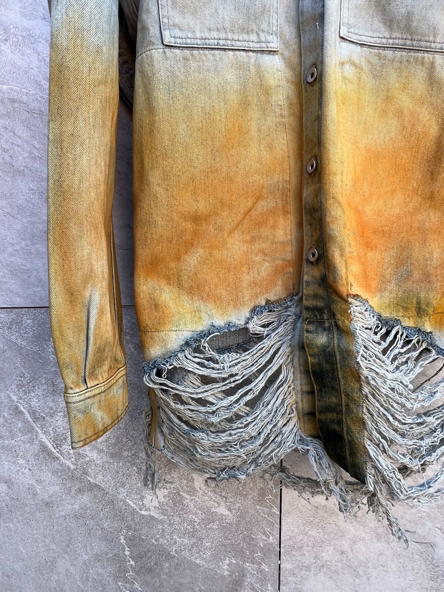 Rick Owens Rick Owens 24s two-color gradient tooling denim jacket -DMC Size US S / EU 44-46 / 1 - 3 Thumbnail