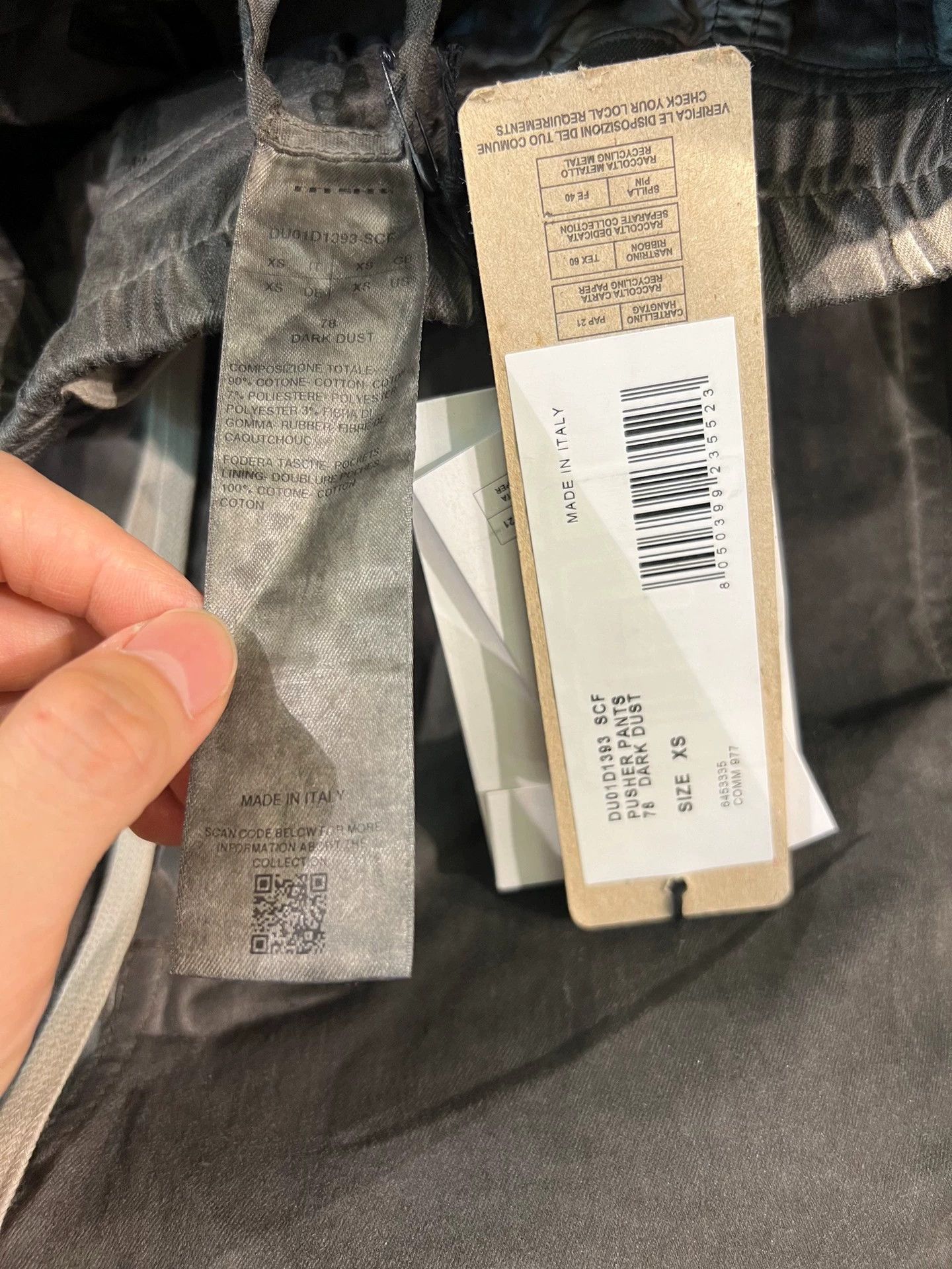 Rick Owens Rick Owens 24s dark gray wax-coated button-down jeans -DMC Size US 28 / EU 44 - 5 Thumbnail