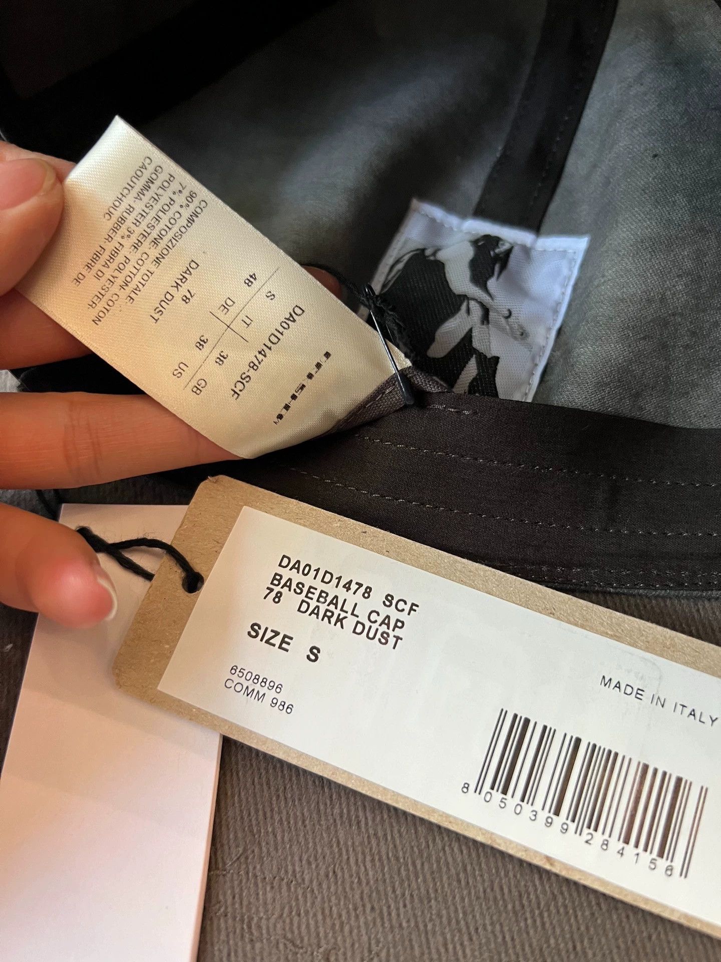 Rick Owens Rick Owens 24s dark gray coated baseball cap -DMC Size ONE SIZE - 4 Thumbnail