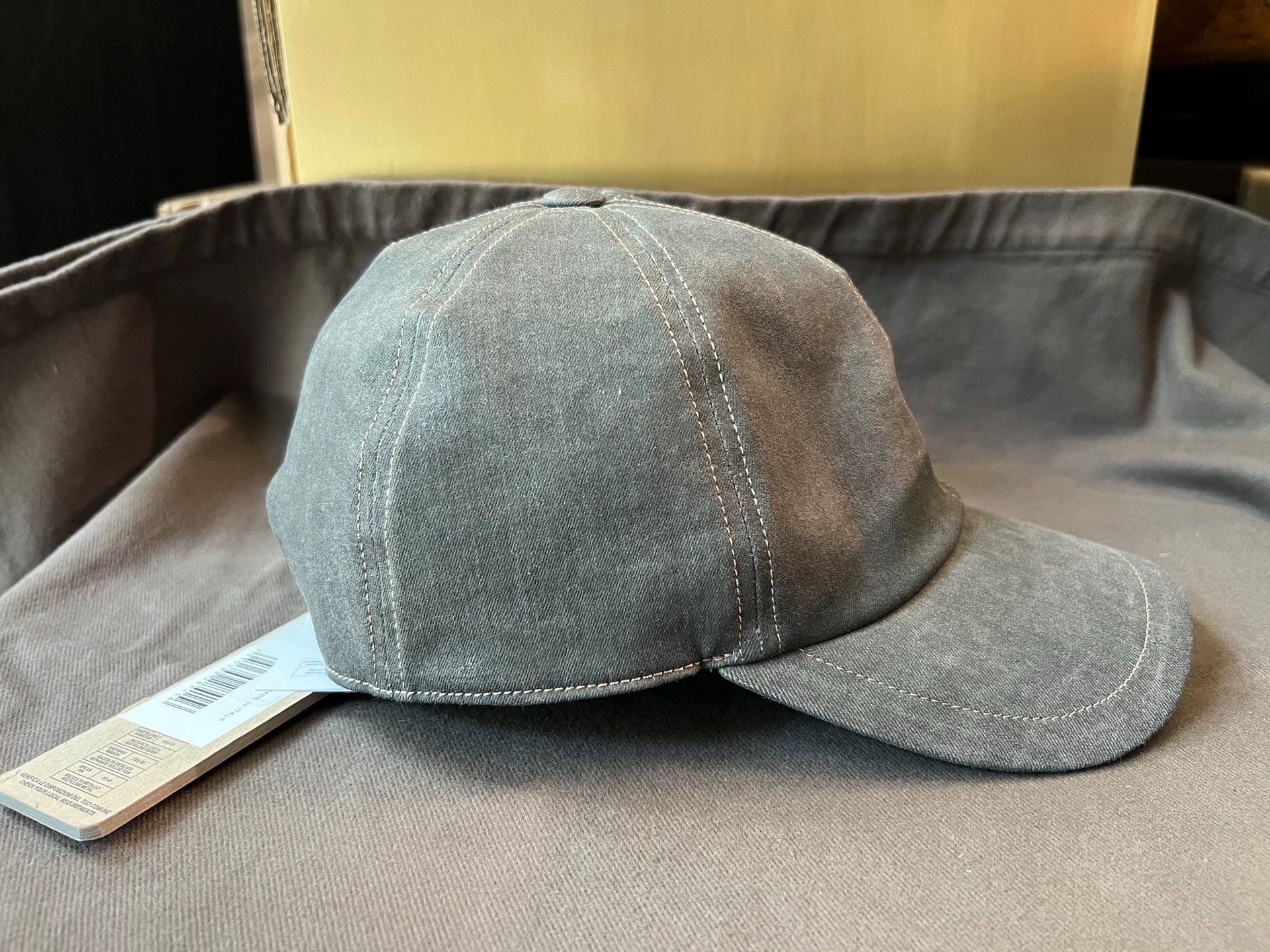 Rick Owens Rick Owens 24s dark gray coated baseball cap -DMC Size ONE SIZE - 2 Thumbnail