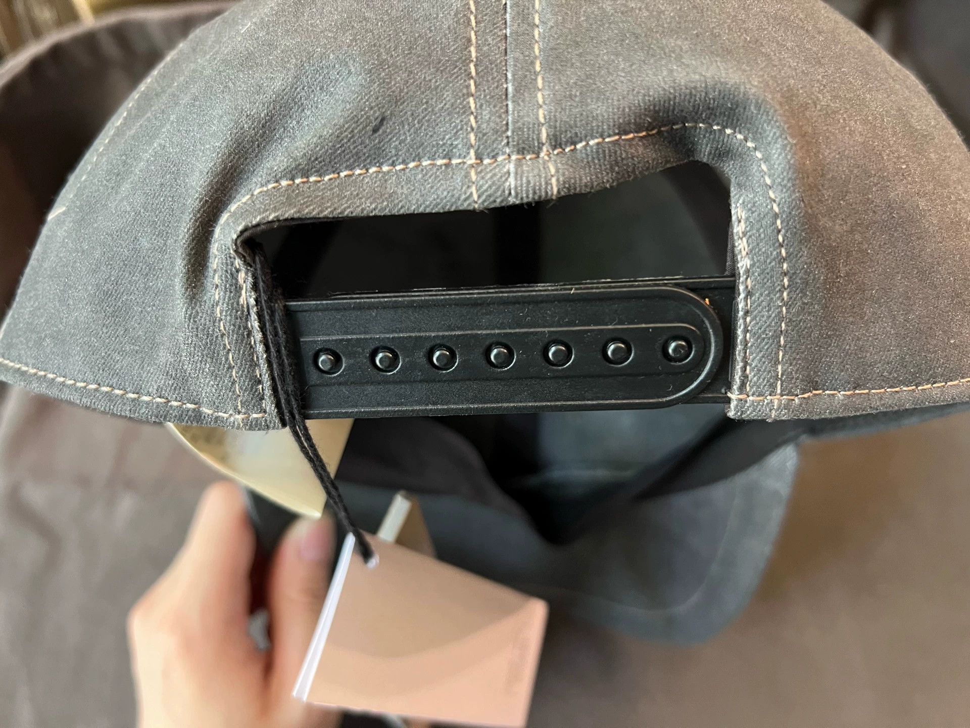 Rick Owens Rick Owens 24s dark gray coated baseball cap -DMC Size ONE SIZE - 3 Thumbnail