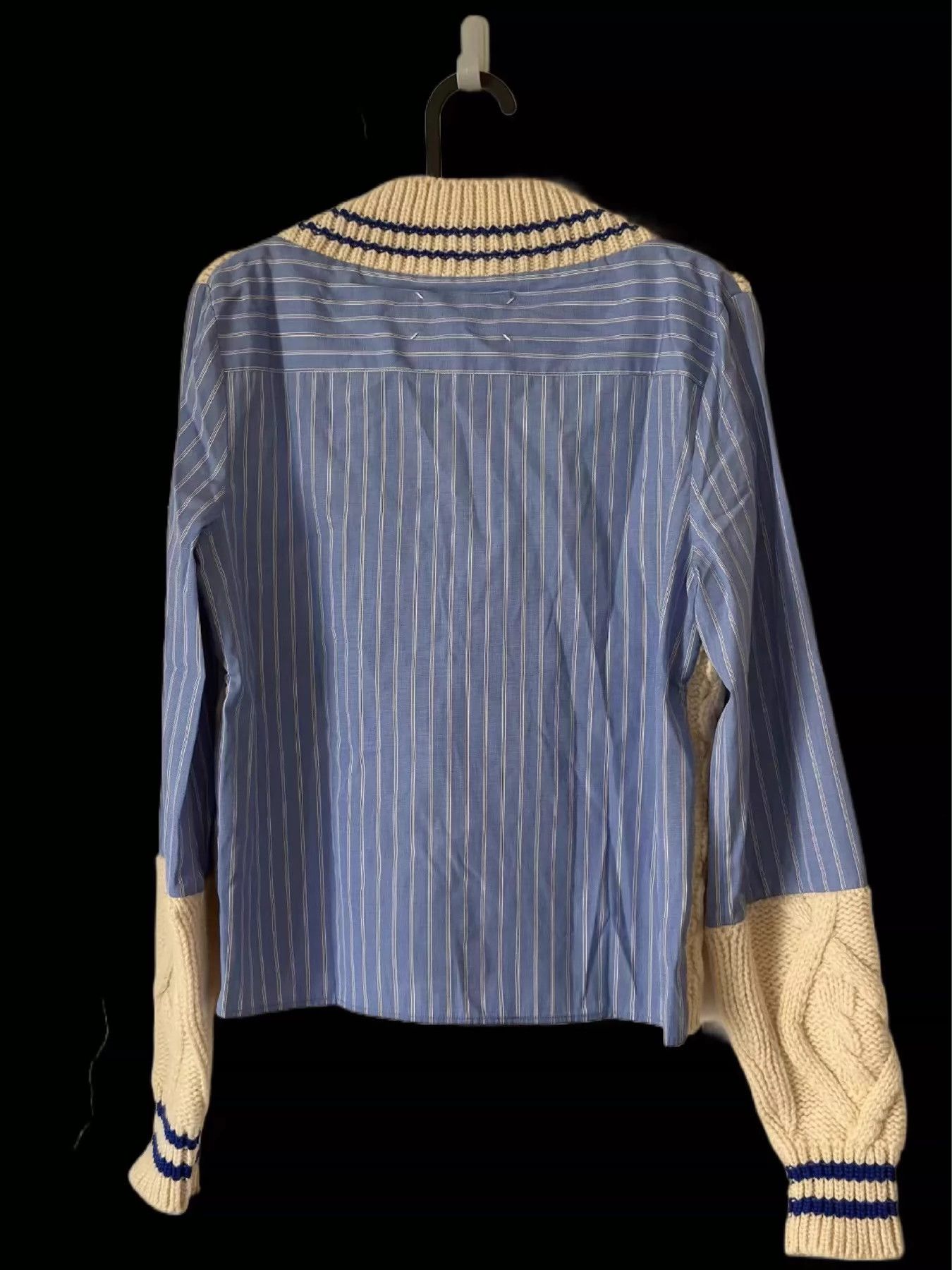 Maison Margiela Maison Margiela Knitted Patchwork Striped Shirt Lining -DMC Size US S / EU 44-46 / 1 - 2 Thumbnail
