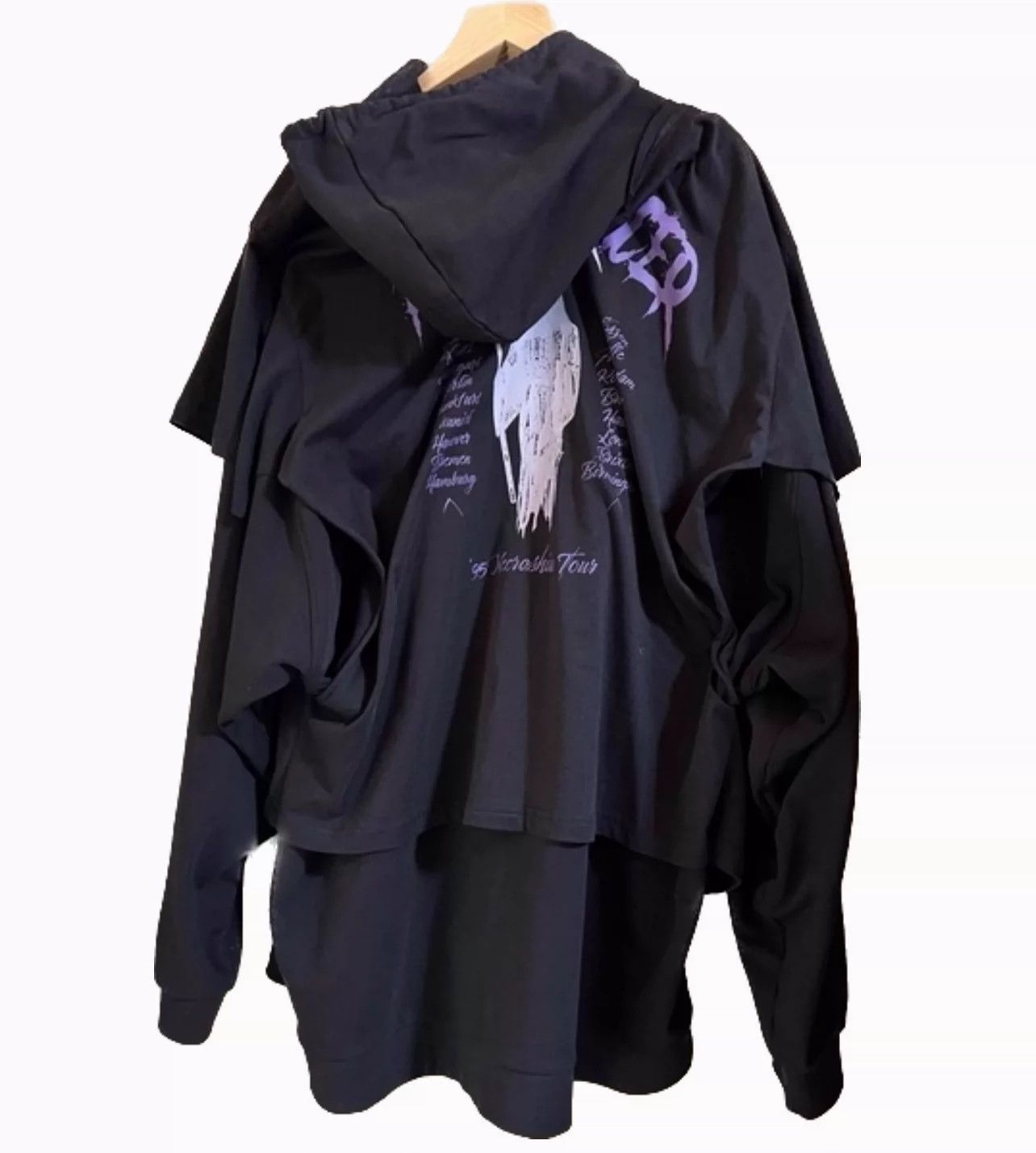 Raf Simons Raf Simons 22SS deconstructs asymmetric Reaper hoodie -DMC Size US L / EU 52-54 / 3 - 2 Thumbnail