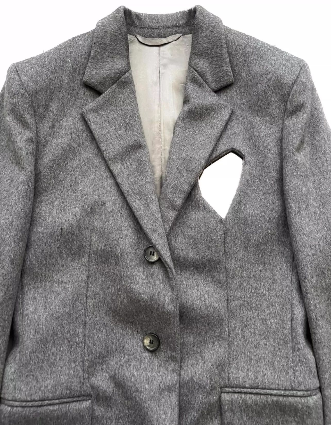 Raf Simons Raf Simons 09AW mirror embedded initial shearing wool coat -DMC Size US S / EU 44-46 / 1 - 2 Thumbnail