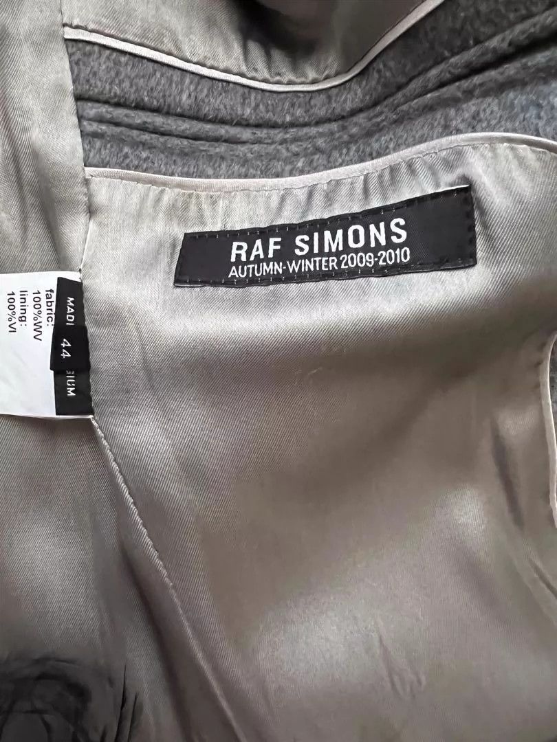 Raf Simons Raf Simons 09AW mirror embedded initial shearing wool coat -DMC Size US S / EU 44-46 / 1 - 8 Thumbnail