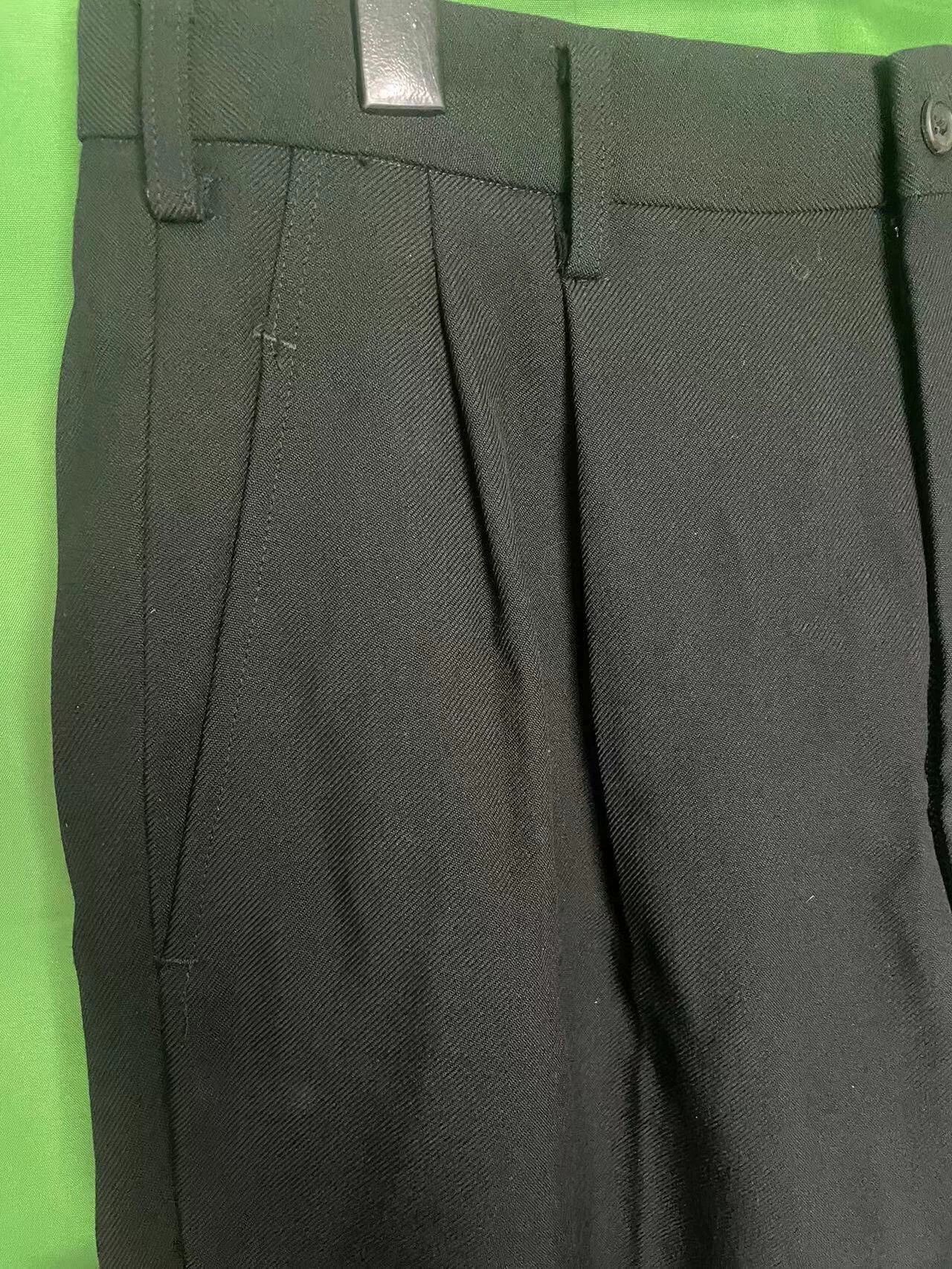 Yohji Yamamoto Yohji Yamamoto 91Aw Wool 2 Pleated Wide Pants - -DMC Size US 32 / EU 48 - 3 Thumbnail