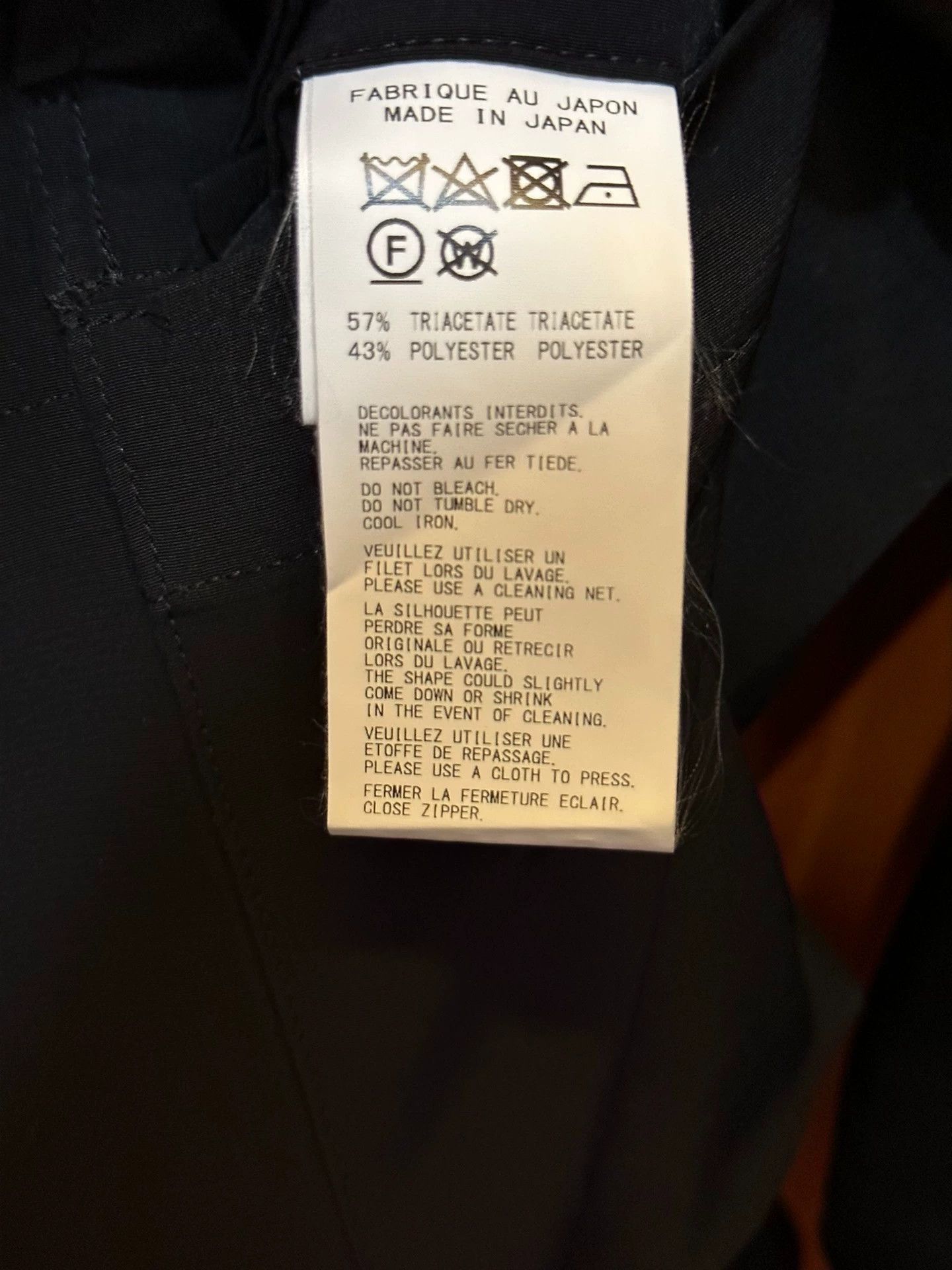 Yohji Yamamoto Yohji Yamamoto Pour Homme 20Ss Zipper Triac - -DMC Size US L / EU 52-54 / 3 - 5 Thumbnail