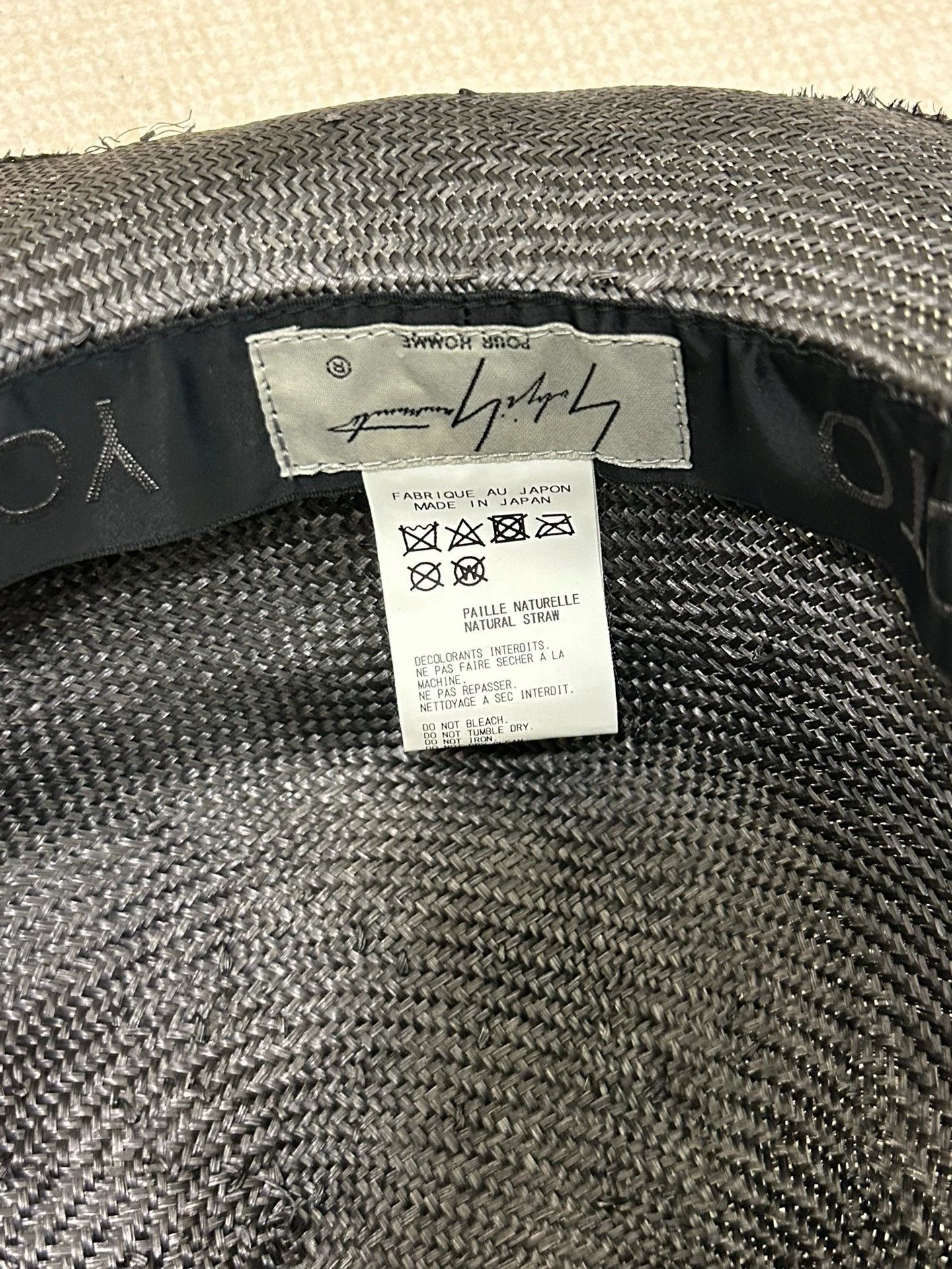 Yohji Yamamoto Yohji Yamamoto 23Ss Kema Grass Hemmed Hat - -DMC Size ONE SIZE - 3 Thumbnail
